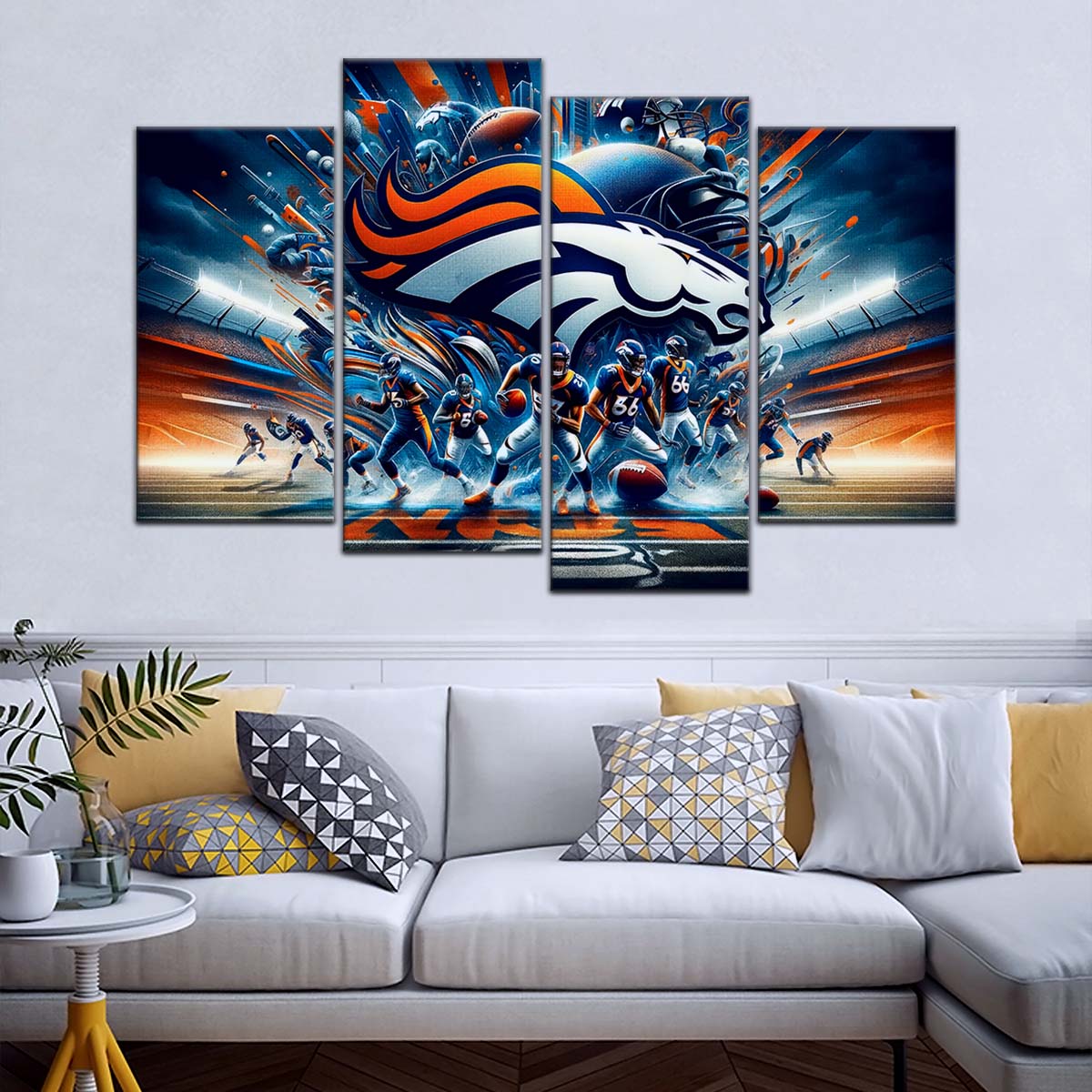 American Football Wall Art - AF5178 - Denver Broncos - Super Bowl NFL Football Team - American Football Poster - American Football Canvas