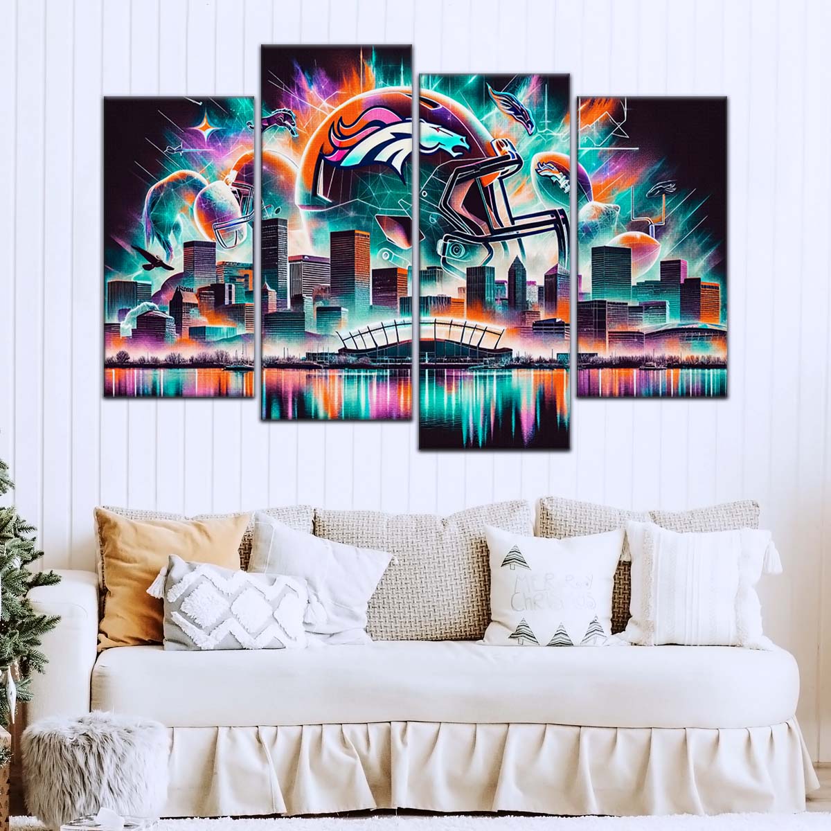 American Football Wall Art - AF5179 - Denver Broncos - Vibrant NFL Football - American Football Poster - American Football Canvas