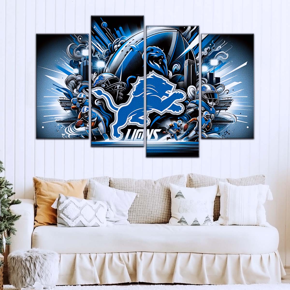American Football Wall Art - AF5180 - Detroit Lions - NFL Football Team - American Football Poster - American Football Canvas