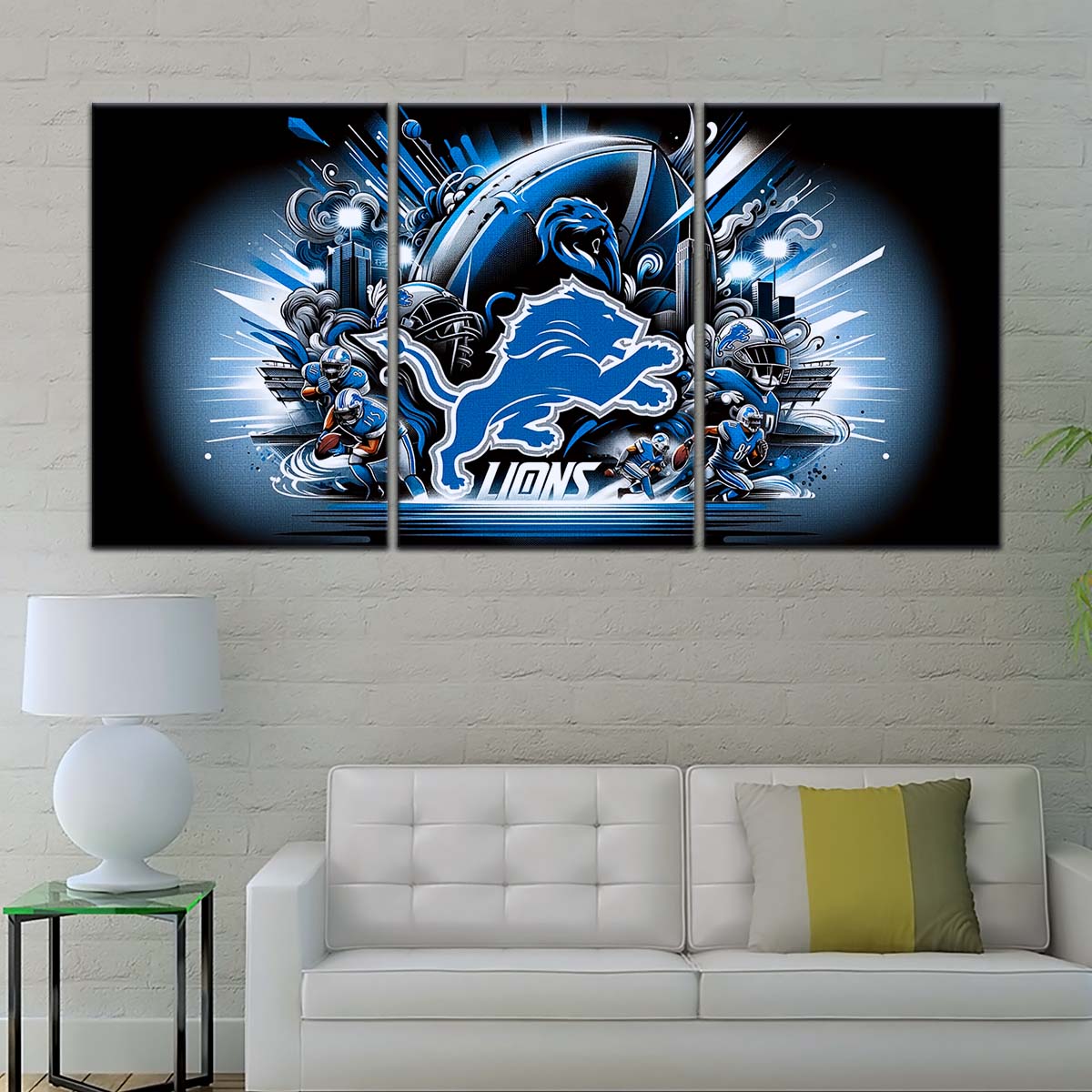 American Football Wall Art - AF5180 - Detroit Lions - NFL Football Team - American Football Poster - American Football Canvas