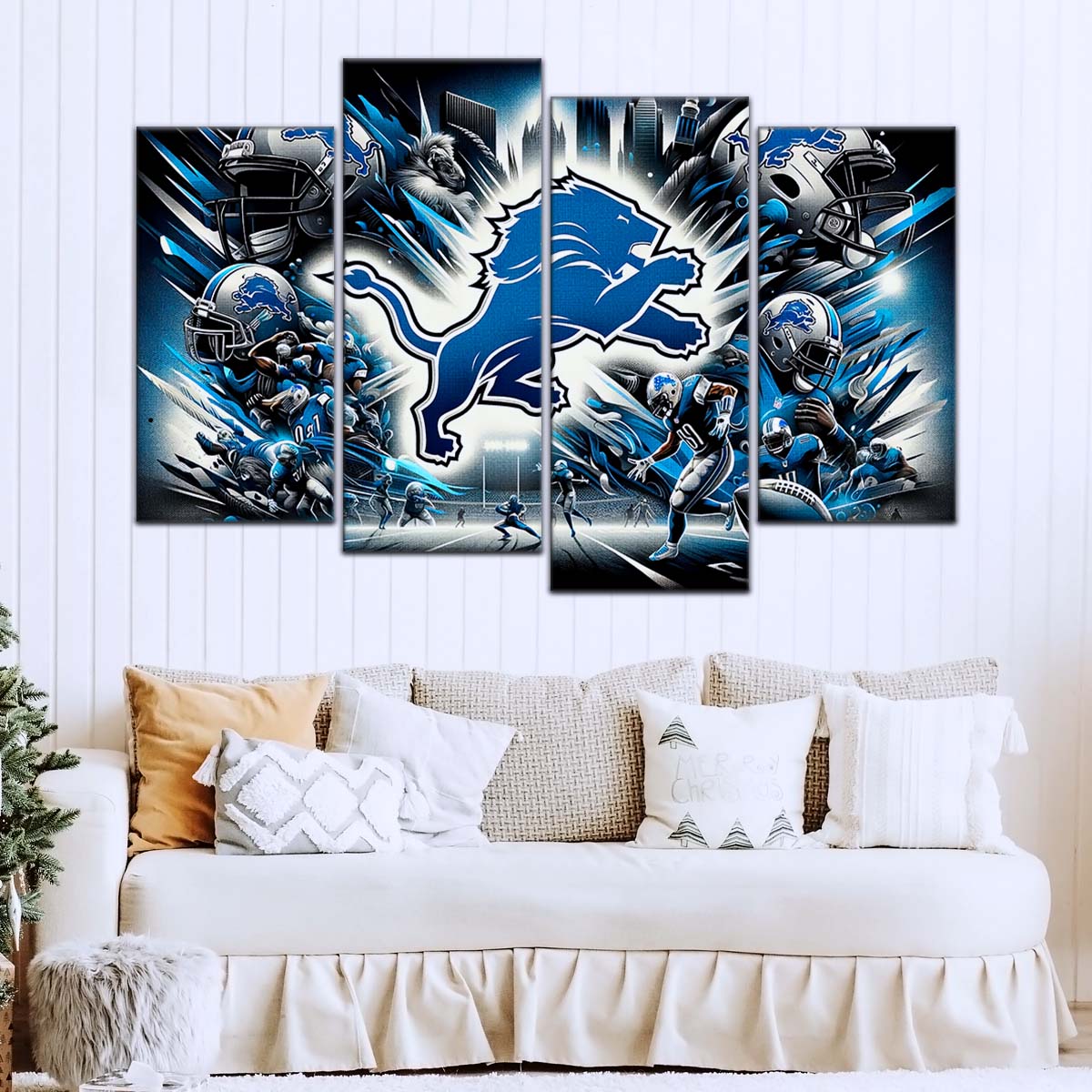 American Football Wall Art - AF5181 - Detroit Lions - NFL Super Bowl - NFL Football Team - American Football Poster - American Football Canvas