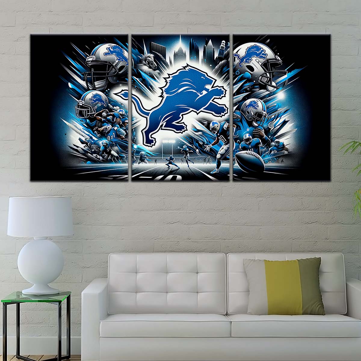 American Football Wall Art - AF5181 - Detroit Lions - NFL Super Bowl - NFL Football Team - American Football Poster - American Football Canvas