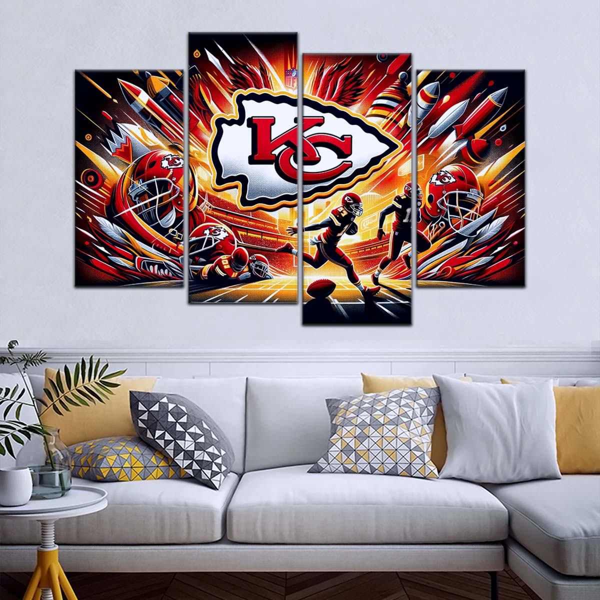 American Football Wall Art - AF5183 - Dynamic Kansas City Chiefs - Super Bowl - NFL Football Team - American Football Poster - American Football Canvas
