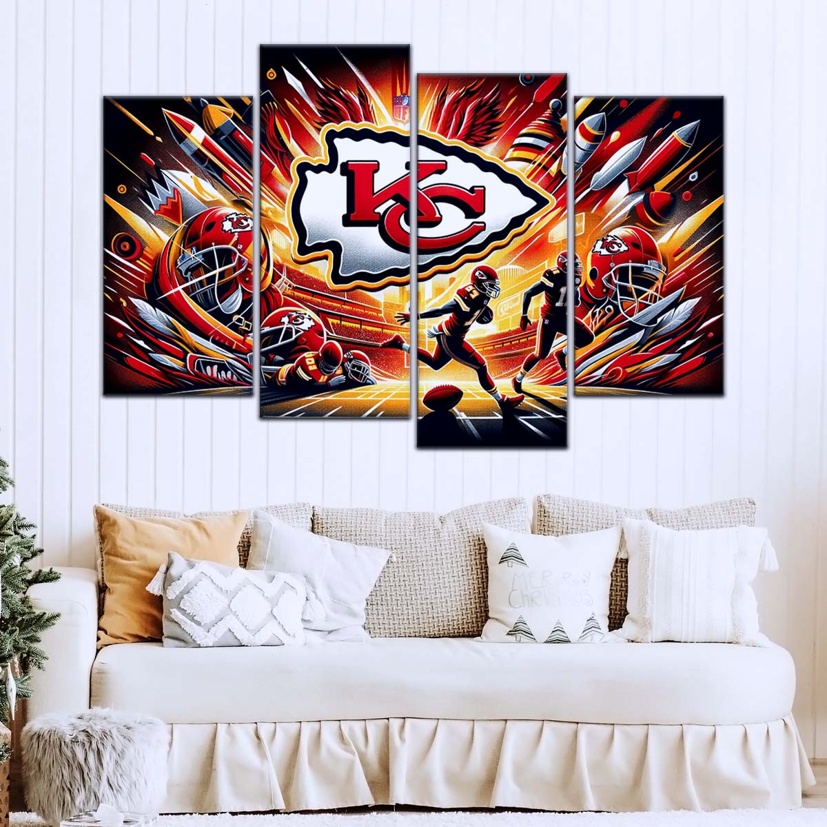 American Football Wall Art - AF5183 - Dynamic Kansas City Chiefs - Super Bowl - NFL Football Team - American Football Poster - American Football Canvas