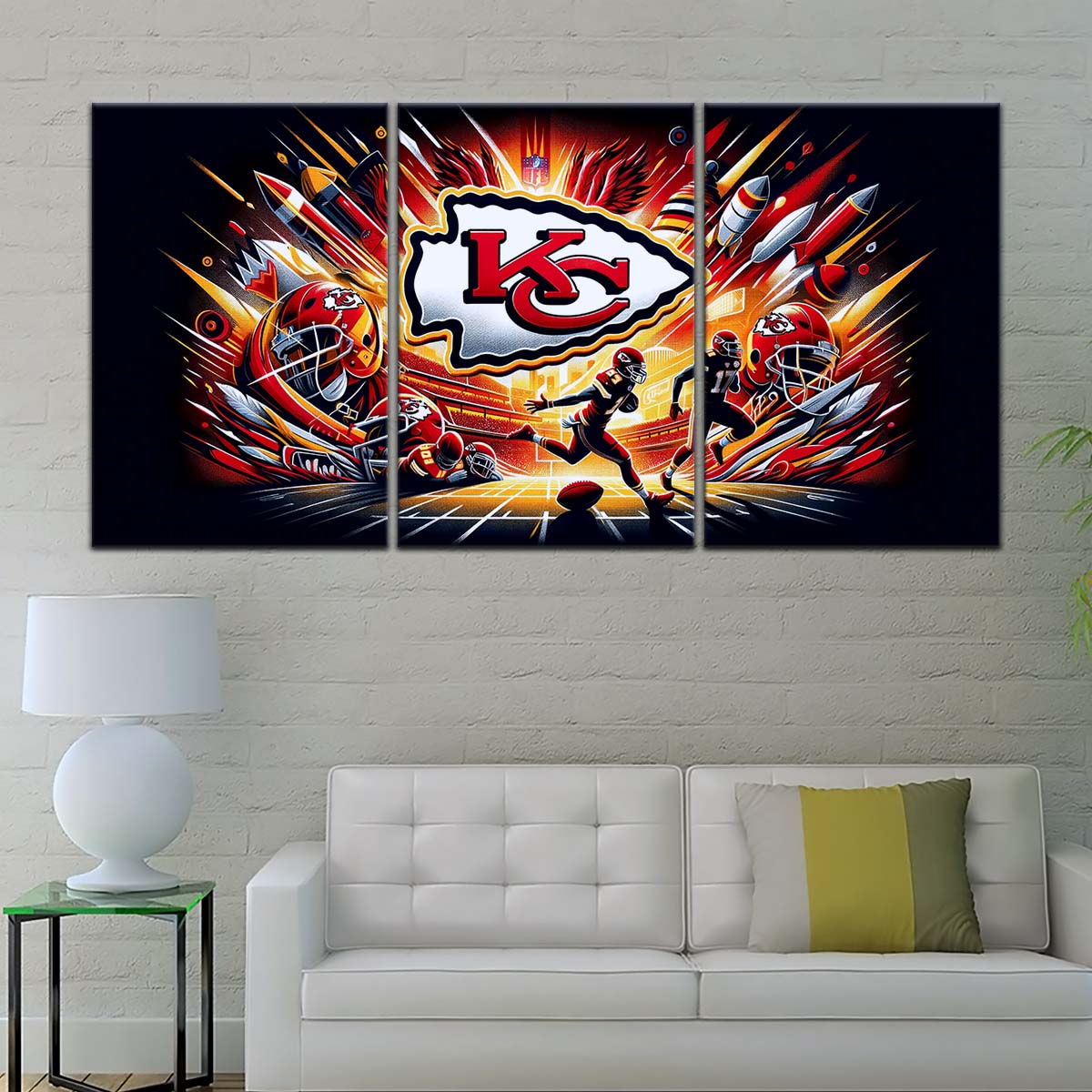 American Football Wall Art - AF5183 - Dynamic Kansas City Chiefs - Super Bowl - NFL Football Team - American Football Poster - American Football Canvas