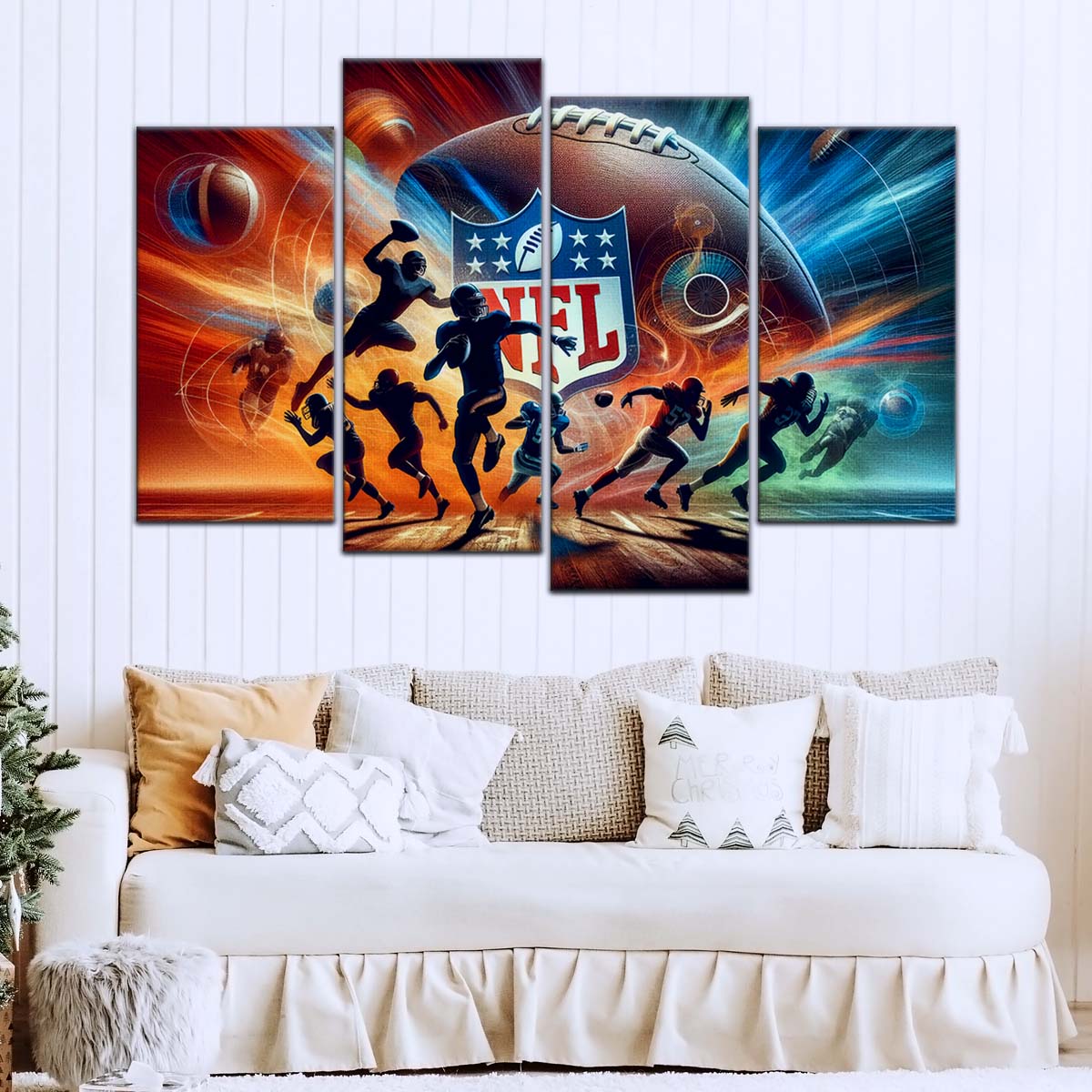 American Football Wall Art - AF5184 - Dynamic NFL Football Excitement - American Football Poster - American Football Canvas