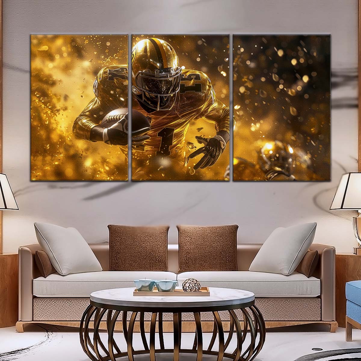 American Football Wall Art - AF5186 - Dynamic NFL Football Touchdown - American Football Poster - American Football Canvas