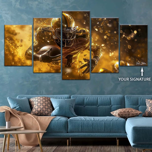 American Football Canvas Wall Art - AF5186 - Dynamic NFL Touchdown