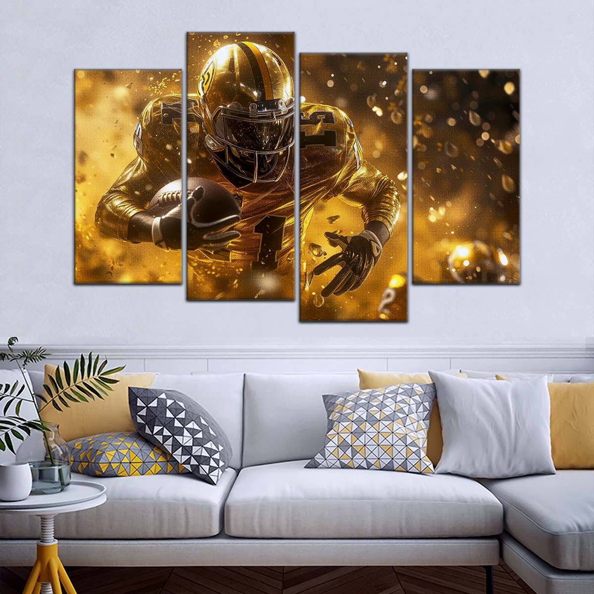 American Football Wall Art - AF5186 - Dynamic NFL Football Touchdown - American Football Poster - American Football Canvas