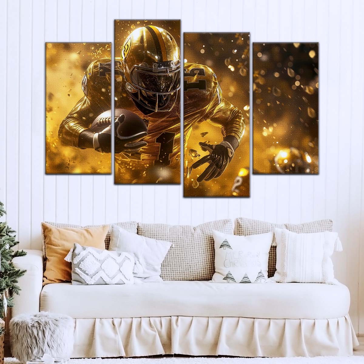 American Football Wall Art - AF5186 - Dynamic NFL Football Touchdown - American Football Poster - American Football Canvas
