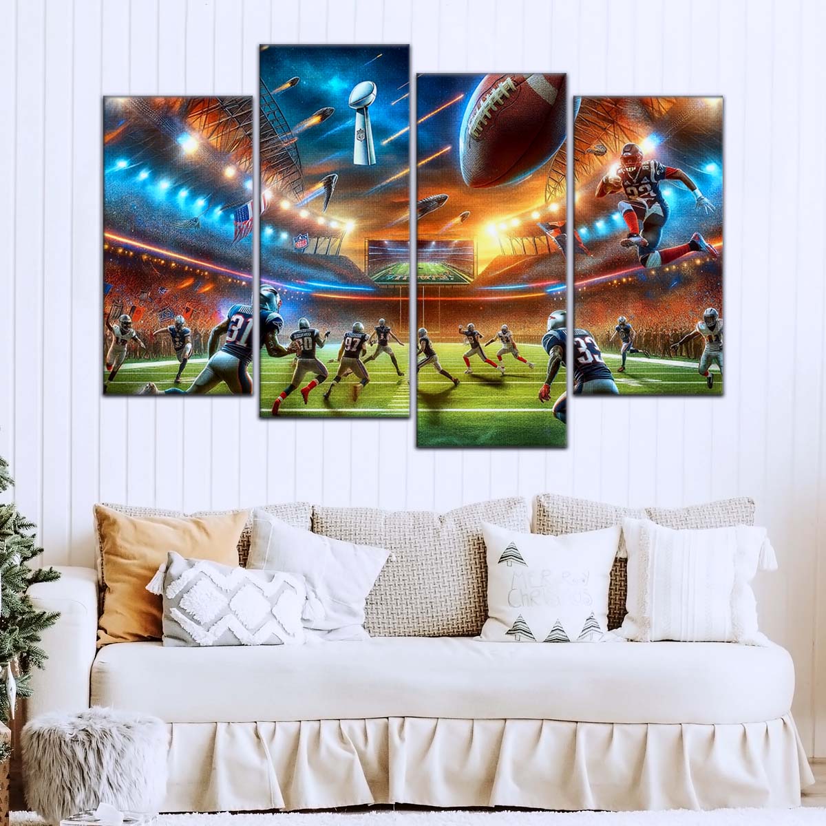 American Football Wall Art - AF5189 - Dynamic NFL Super Bowl Action - American Football Poster - American Football Canvas