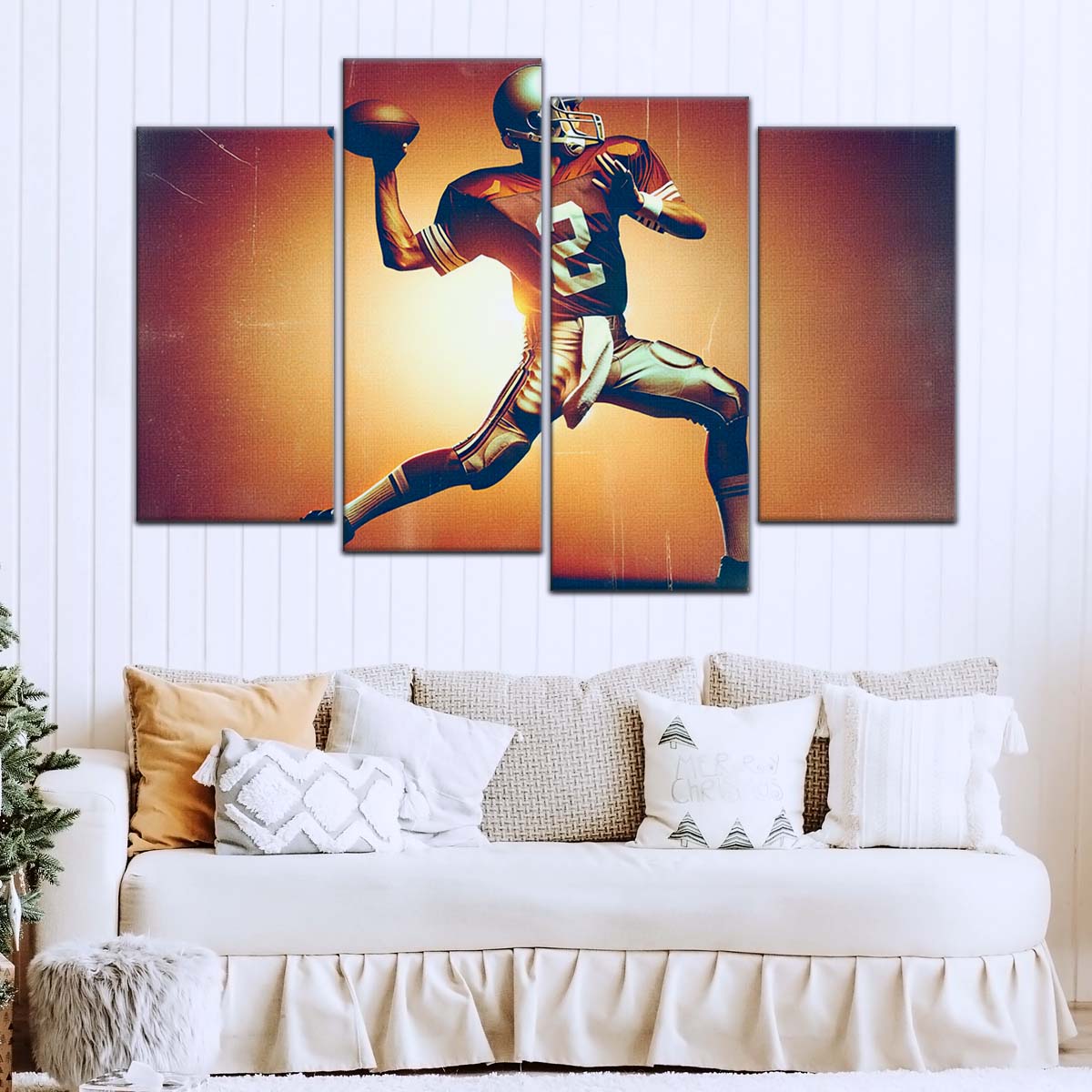 American Football Wall Art - AF5190 - Dynamic Quarterback - American Football Poster - American Football Canvas