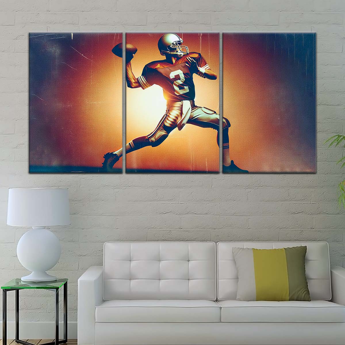 American Football Wall Art - AF5190 - Dynamic Quarterback - American Football Poster - American Football Canvas