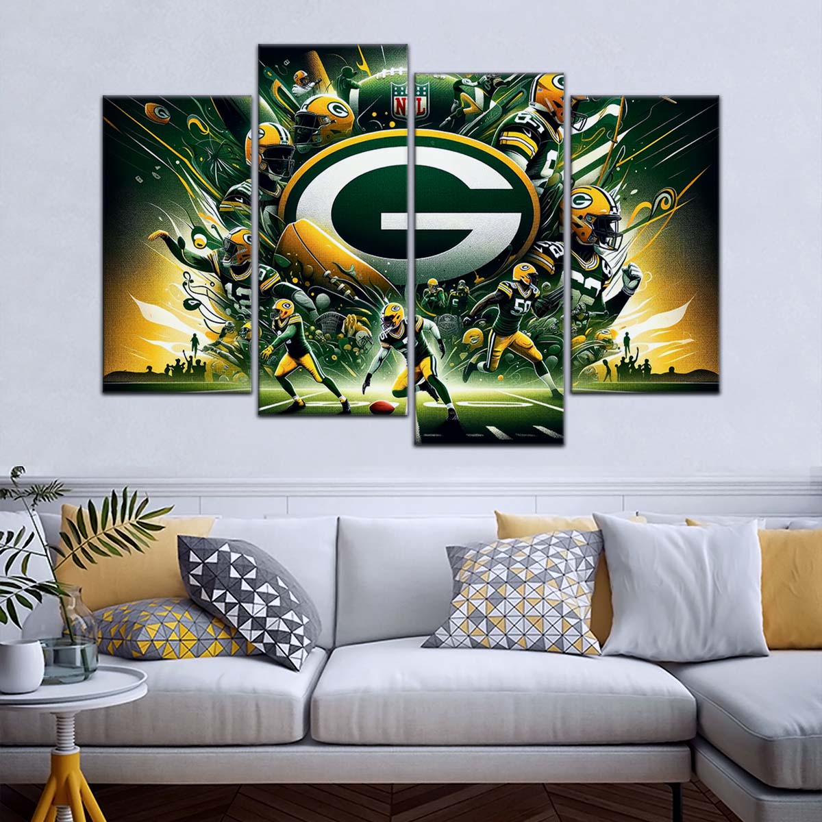 American Football Wall Art - AF5191 - Green Bay Packers - Football NFL Super Bowl - American Football Poster - American Football Canvas