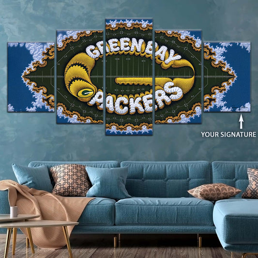 American Football Canvas Wall Art - AF5192 - Green Bay Packers - NFL Teams