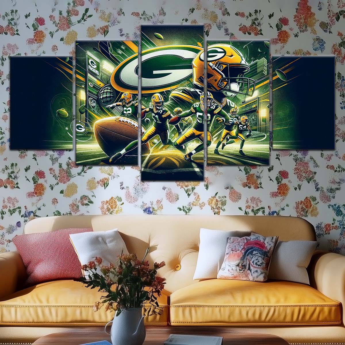 American Football Wall Art - AF5193 - Green Bay Packers - NFL Super Bowl Spirit - American Football Poster - American Football Canvas