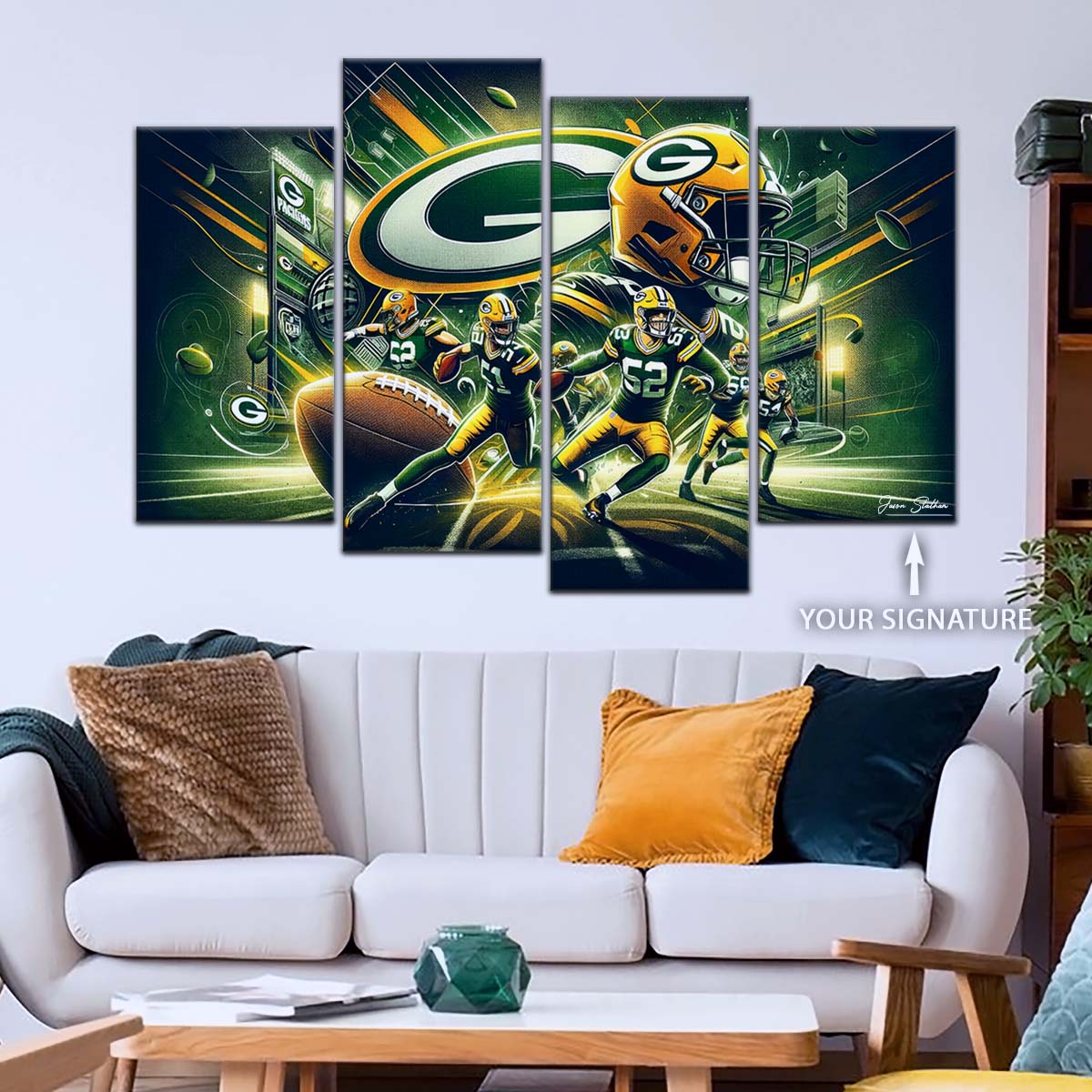 American Football Wall Art - AF5193 - Green Bay Packers - NFL Super Bowl Spirit - American Football Poster - American Football Canvas
