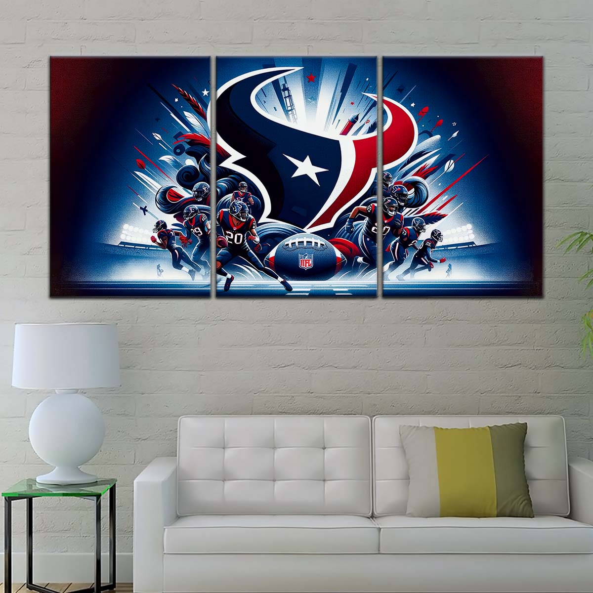 American Football Wall Art - AF5195 - Houston Texans - NFL Football Sports Team - American Football Poster - American Football Canvas