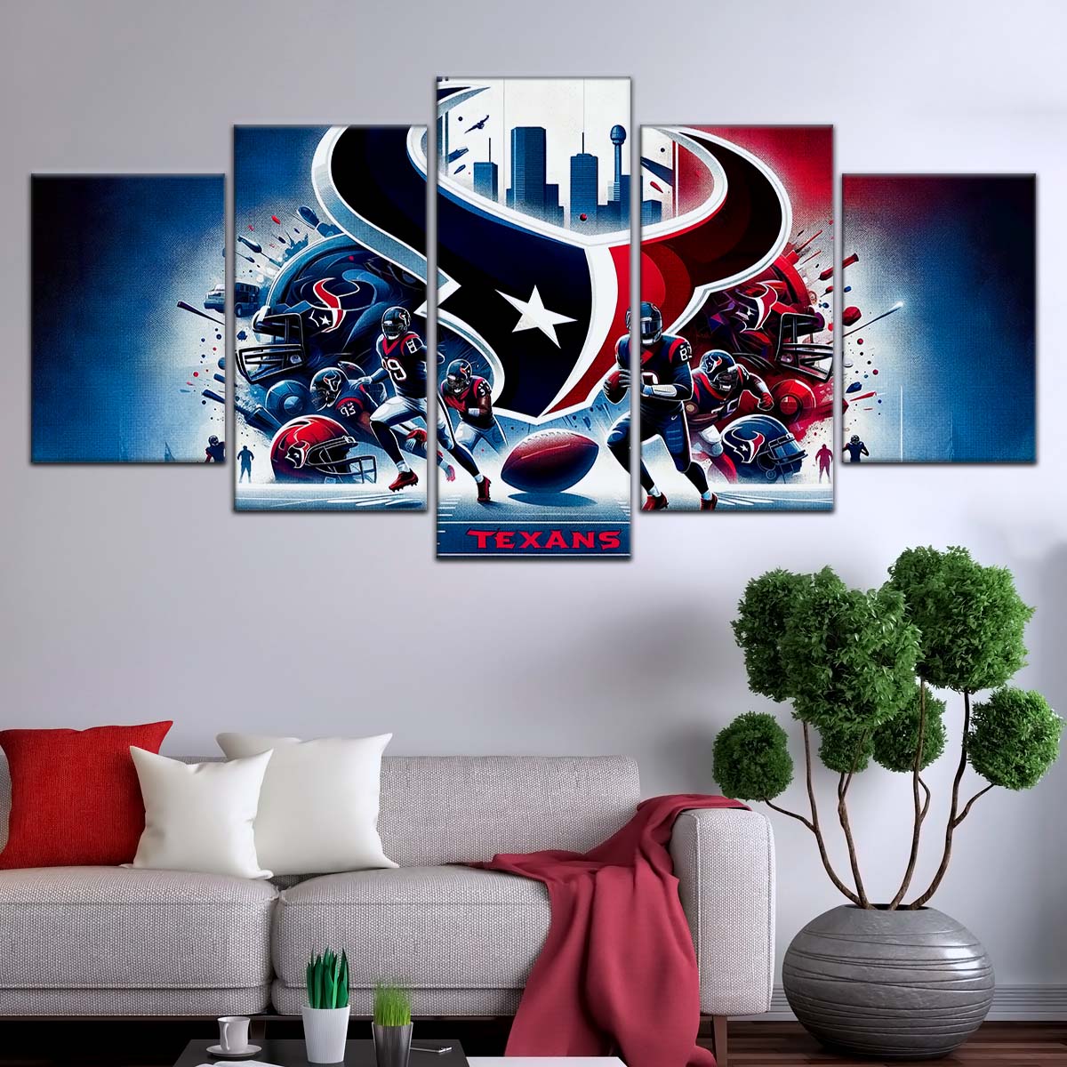 American Football Wall Art - AF5196 - Houston Texans - NFL Super Bowl Spirit - American Football Poster - American Football Canvas