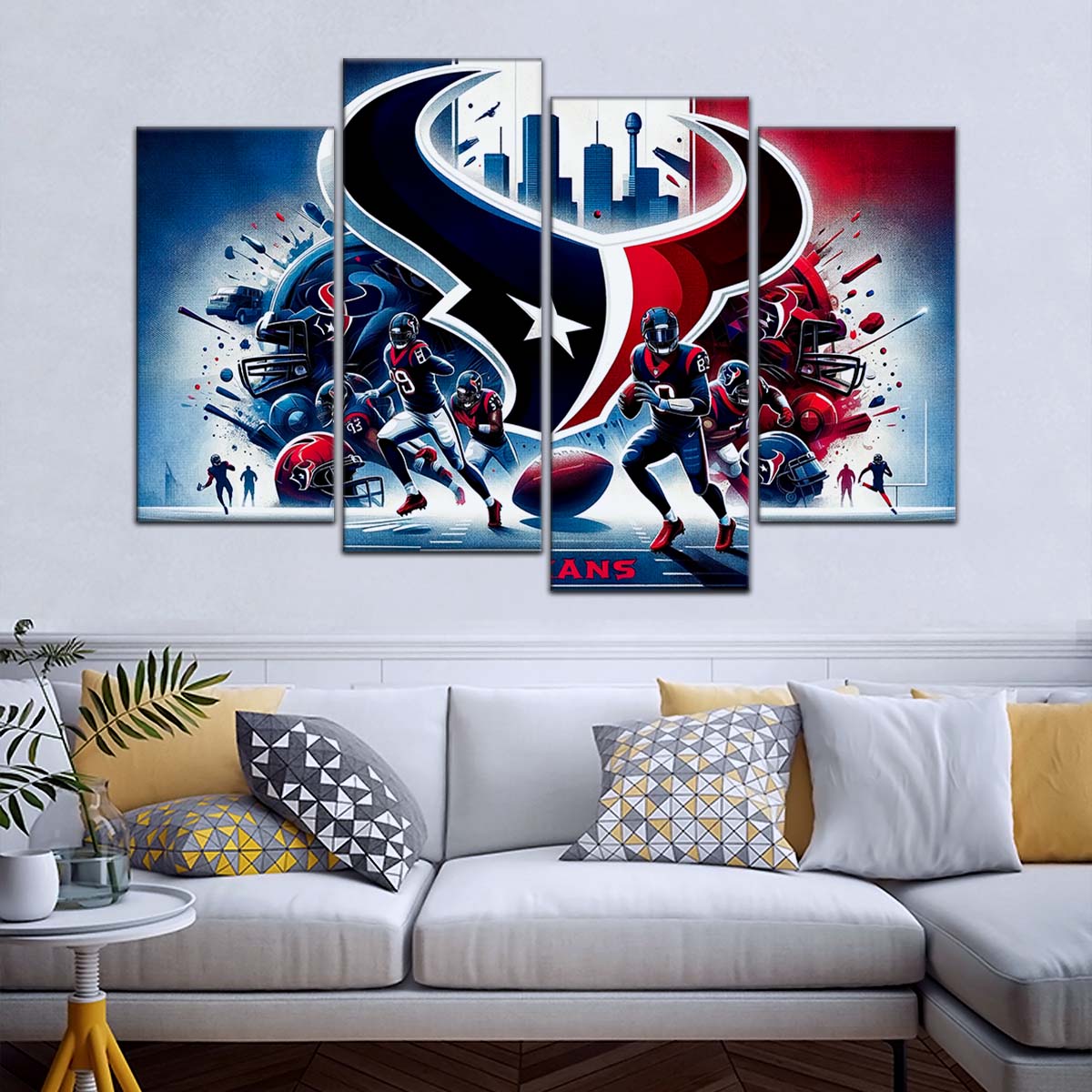 American Football Wall Art - AF5196 - Houston Texans - NFL Super Bowl Spirit - American Football Poster - American Football Canvas