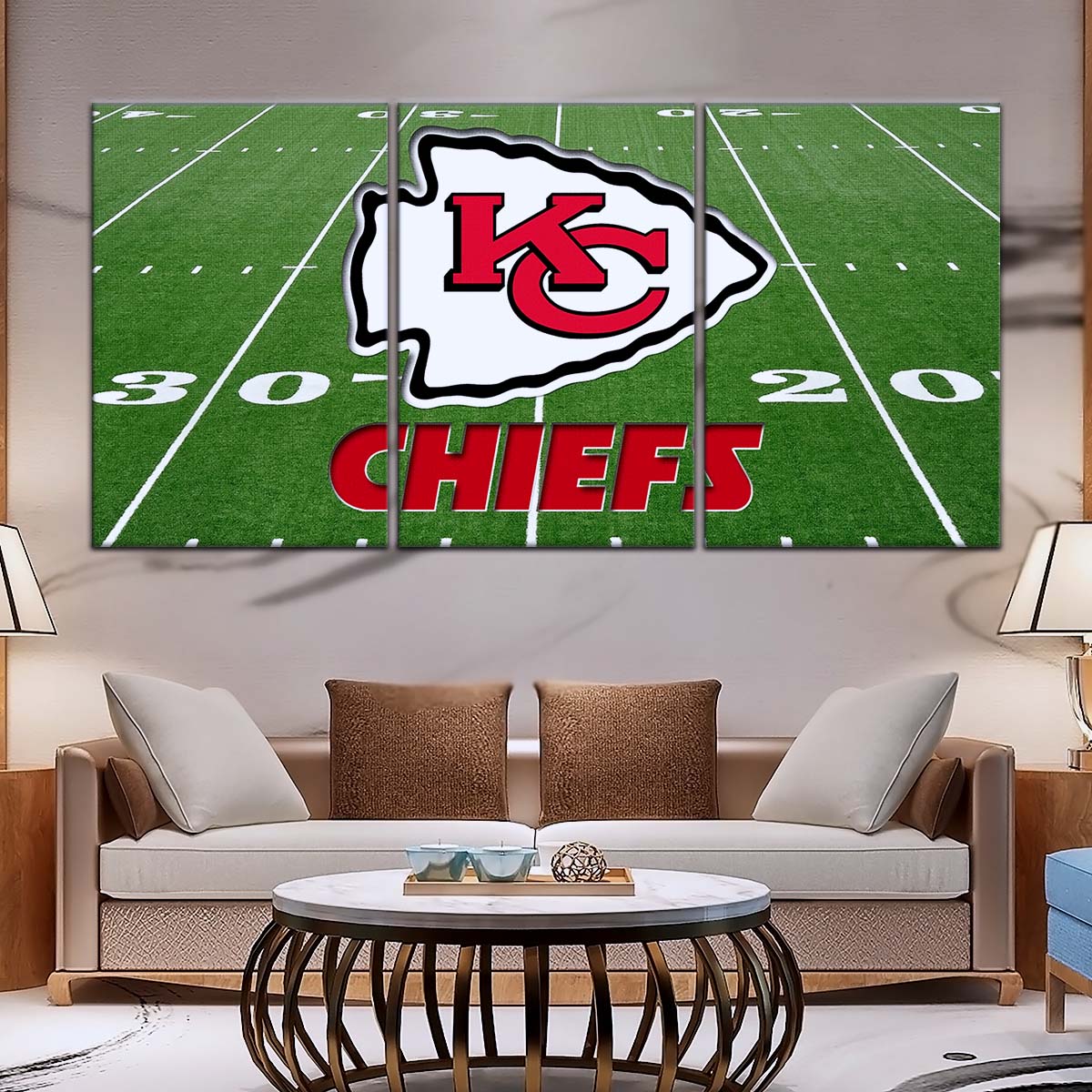 American Football Wall Art - AF5197 - Kansas City Chiefs - NFL Football Team - American Football Poster - American Football Canvas