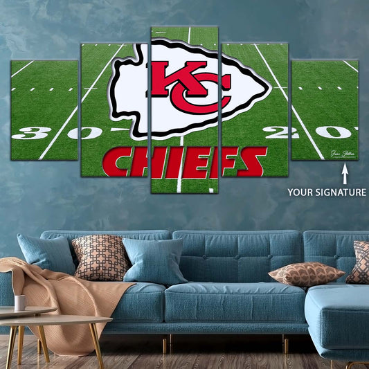 American Football Canvas Wall Art - AF5197 - Kansas City Chiefs - NFL Teams