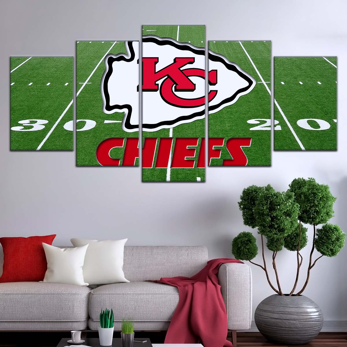 American Football Wall Art - AF5197 - Kansas City Chiefs - NFL Football Team - American Football Poster - American Football Canvas