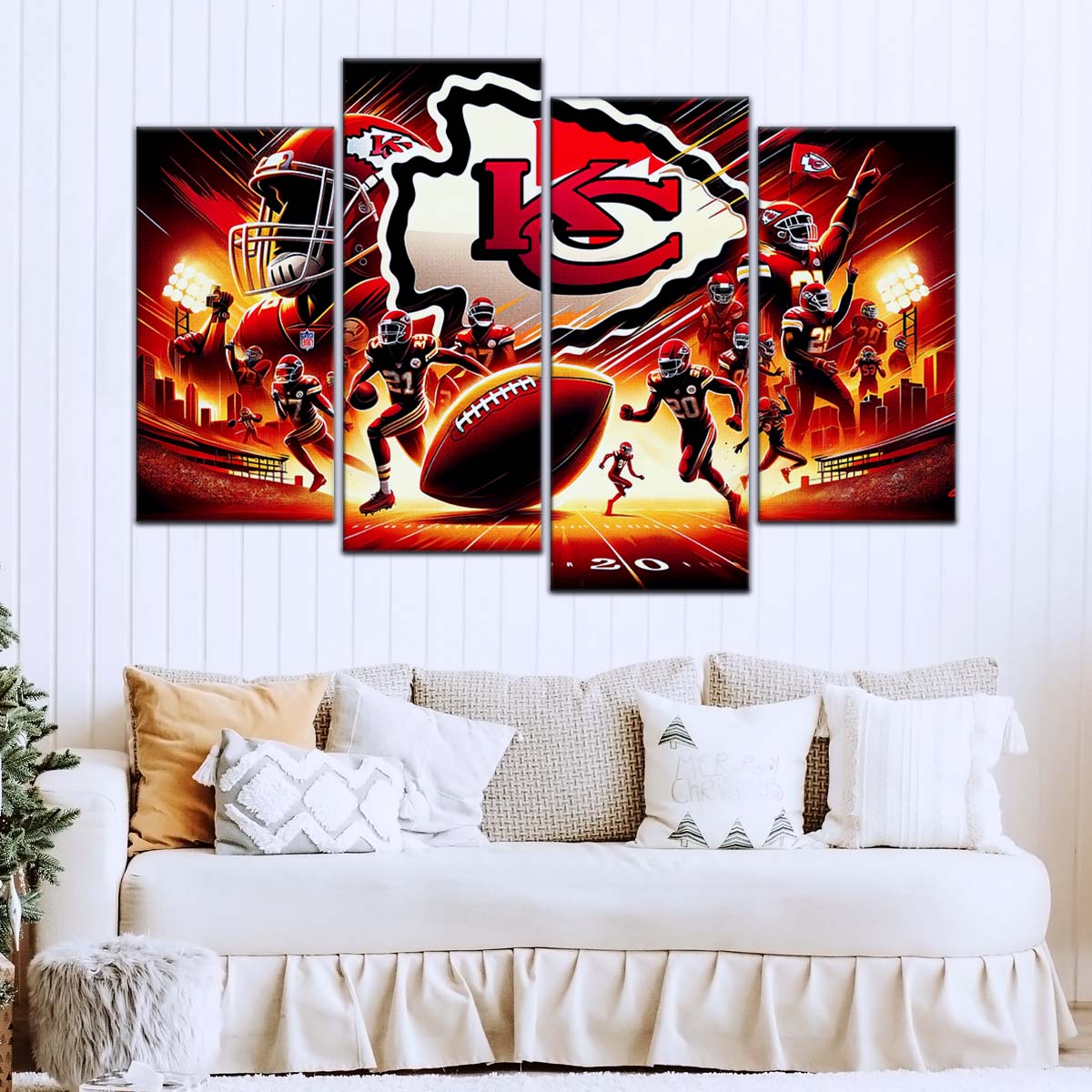 American Football Wall Art - AF5198 - Kansas City Chiefs - Super Bowl NFL Football Sports Team - American Football Poster - American Football Canvas