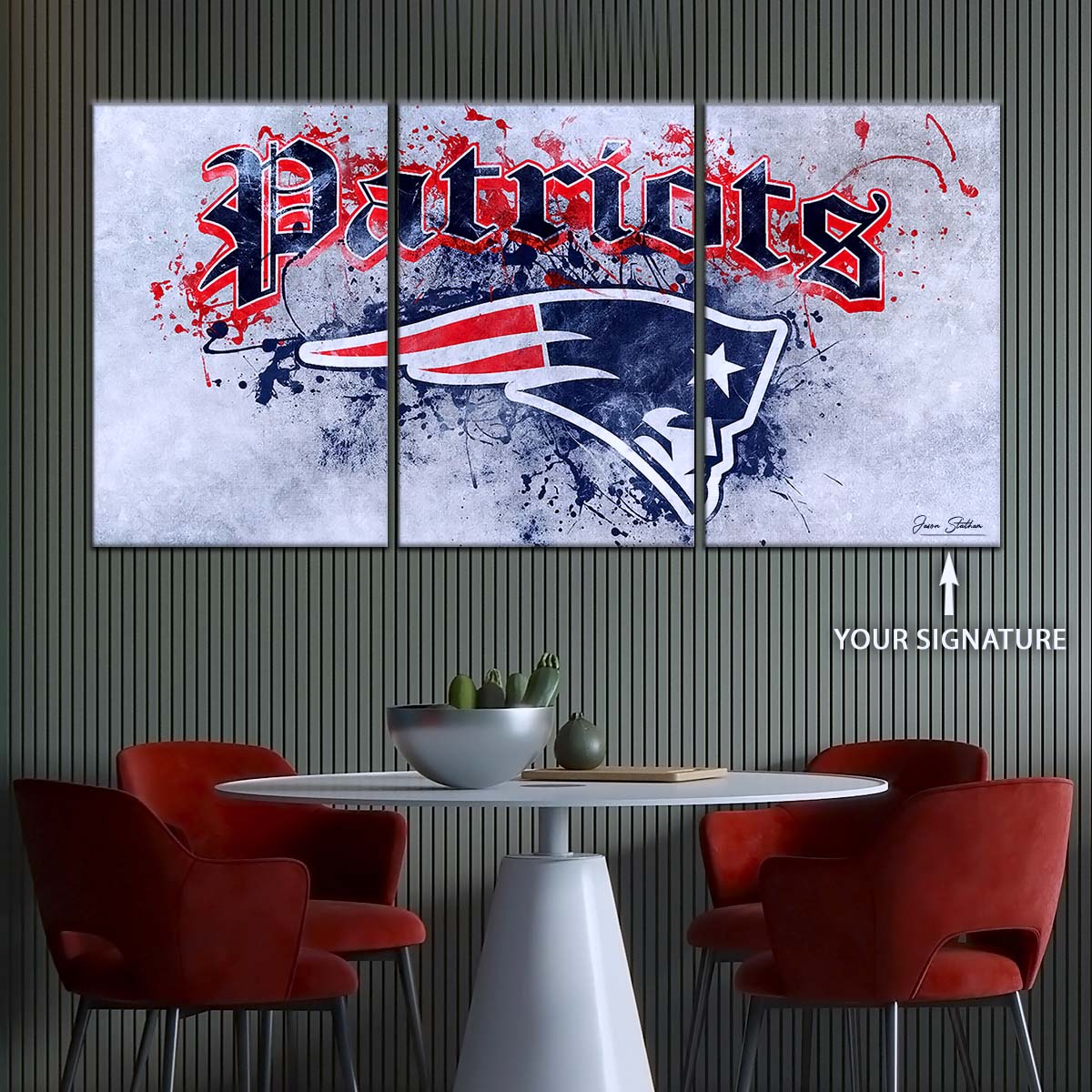 American Football Wall Art - AF5199 - New England Patriots - A Legacy in Sports - NFL Football Team - American Football Poster - American Football Canvas