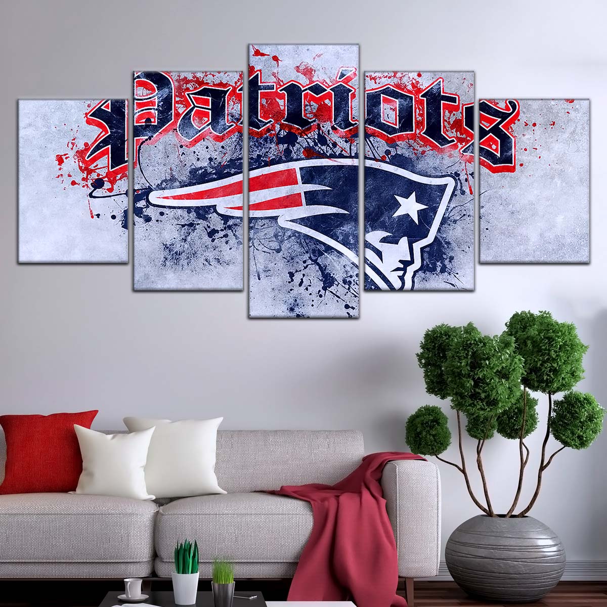 American Football Wall Art - AF5199 - New England Patriots - A Legacy in Sports - NFL Football Team - American Football Poster - American Football Canvas