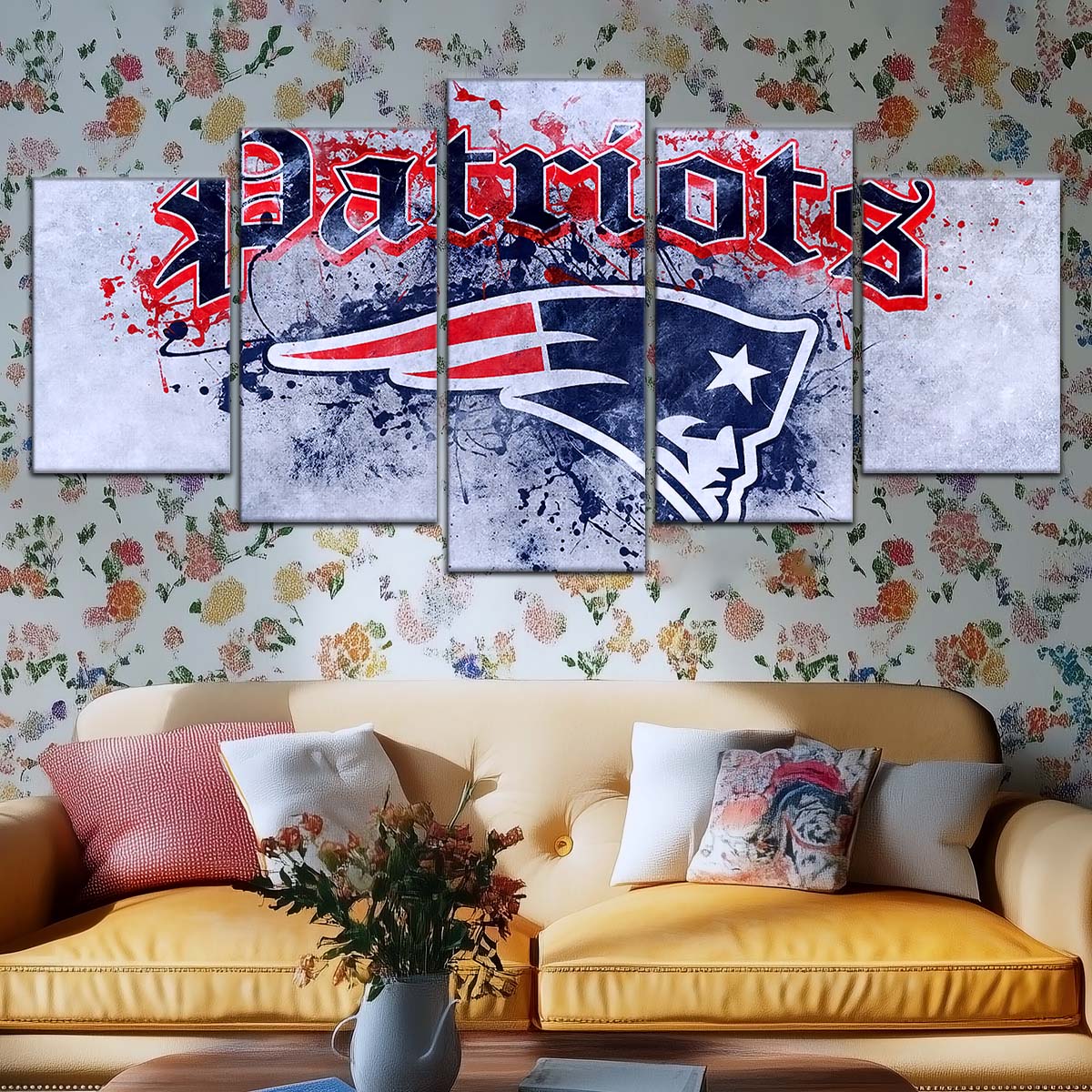 American Football Wall Art - AF5199 - New England Patriots - A Legacy in Sports - NFL Football Team - American Football Poster - American Football Canvas