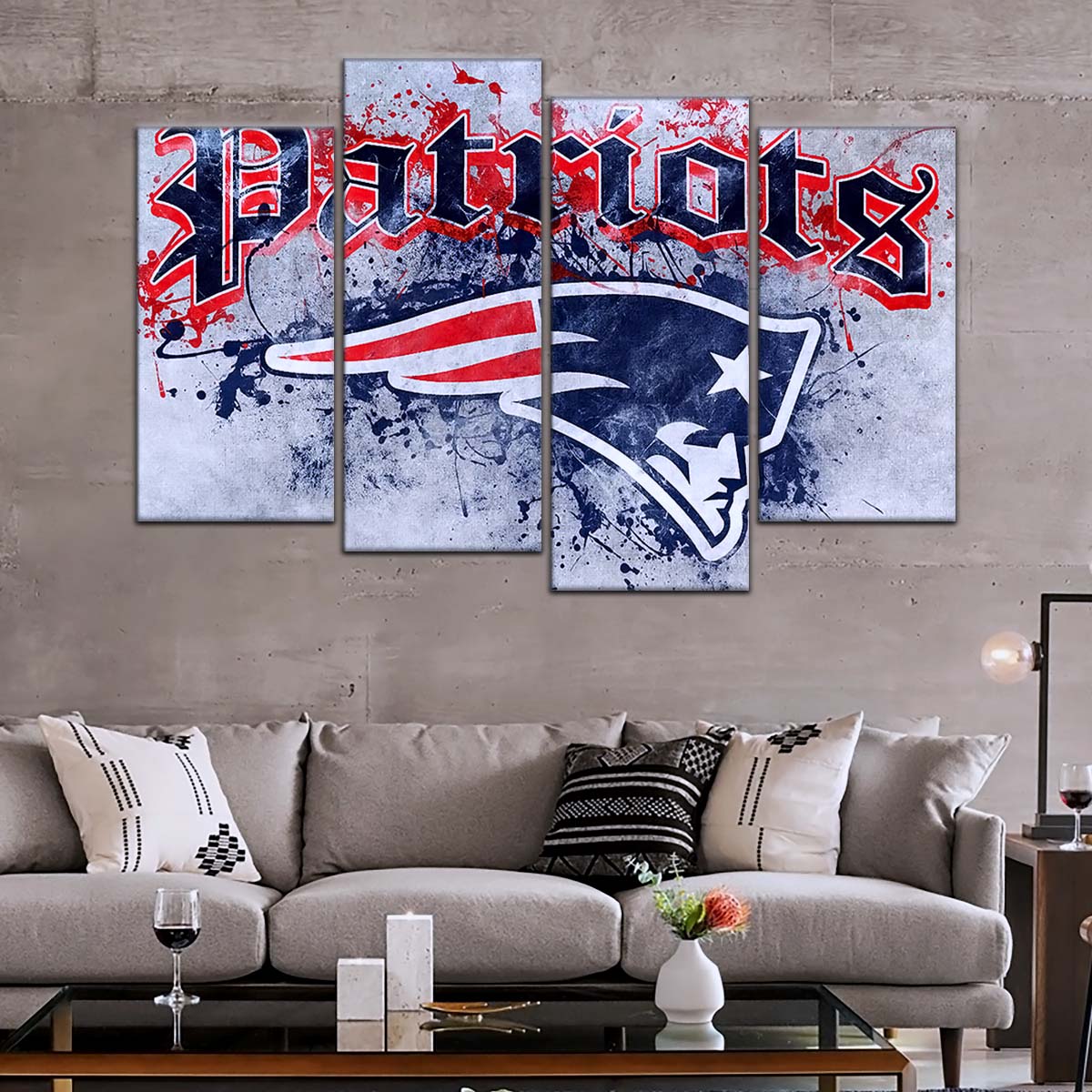 American Football Wall Art - AF5199 - New England Patriots - A Legacy in Sports - NFL Football Team - American Football Poster - American Football Canvas