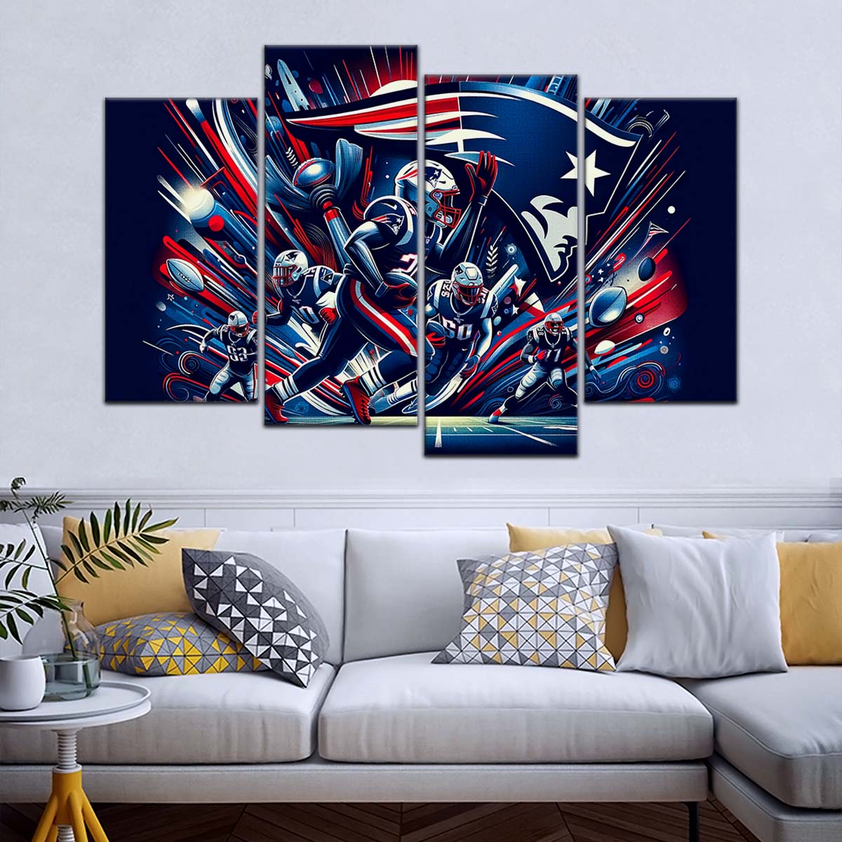 American Football Wall Art - AF5200 - New England Patriots - NFL Football Team - American Football Poster - American Football Canvas