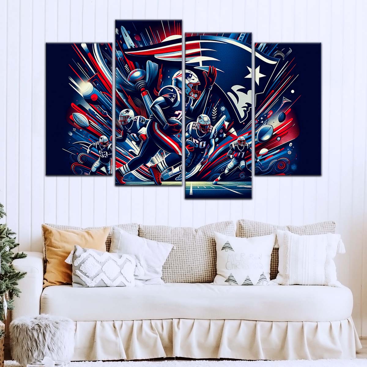 American Football Wall Art - AF5200 - New England Patriots - NFL Football Team - American Football Poster - American Football Canvas