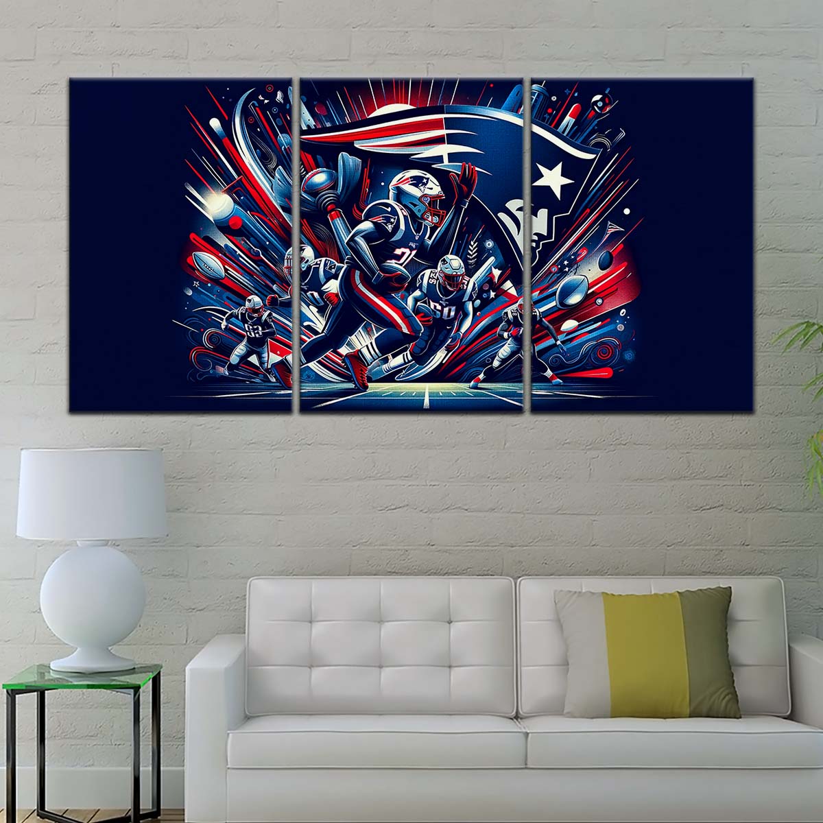 American Football Wall Art - AF5200 - New England Patriots - NFL Football Team - American Football Poster - American Football Canvas