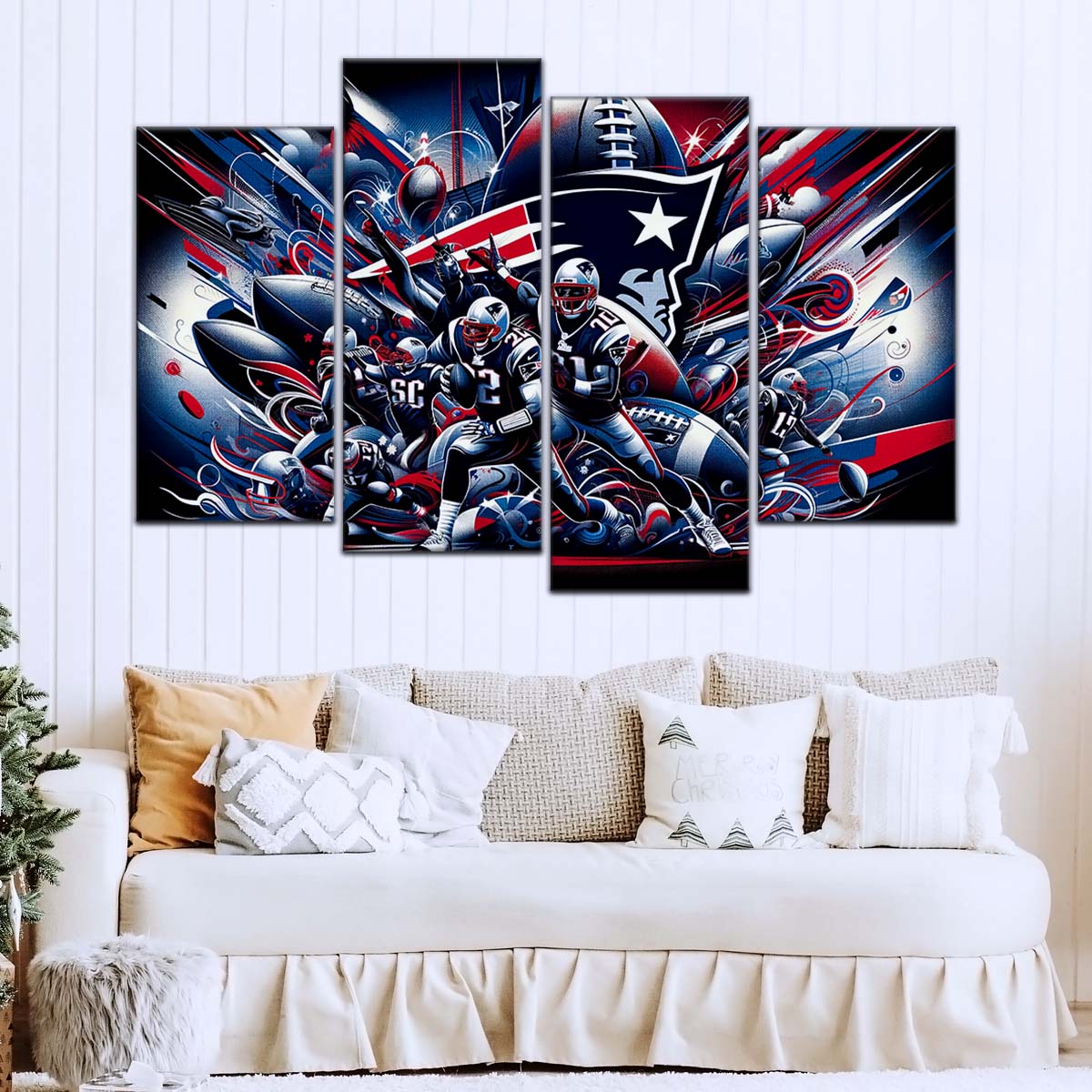American Football Wall Art - AF5201 - New England Patriots - Super Bowl - NFL Football Team - American Football Poster - American Football Canvas