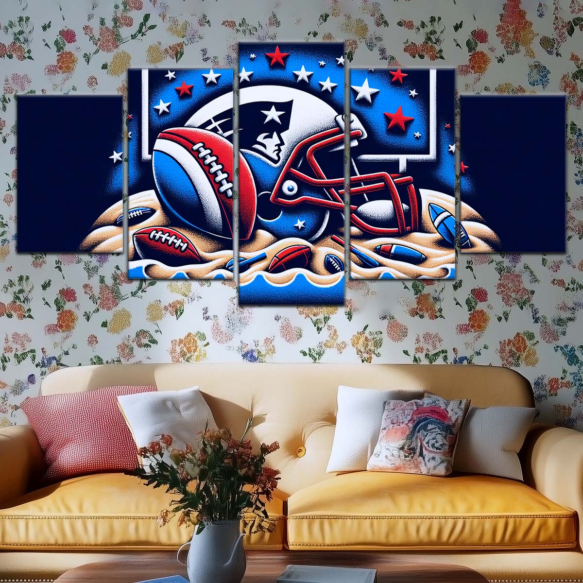 American Football Wall Art - AF5202 - New England Patriots - Ultimate Football Pride - NFL Football Team - American Football Poster - American Football Canvas