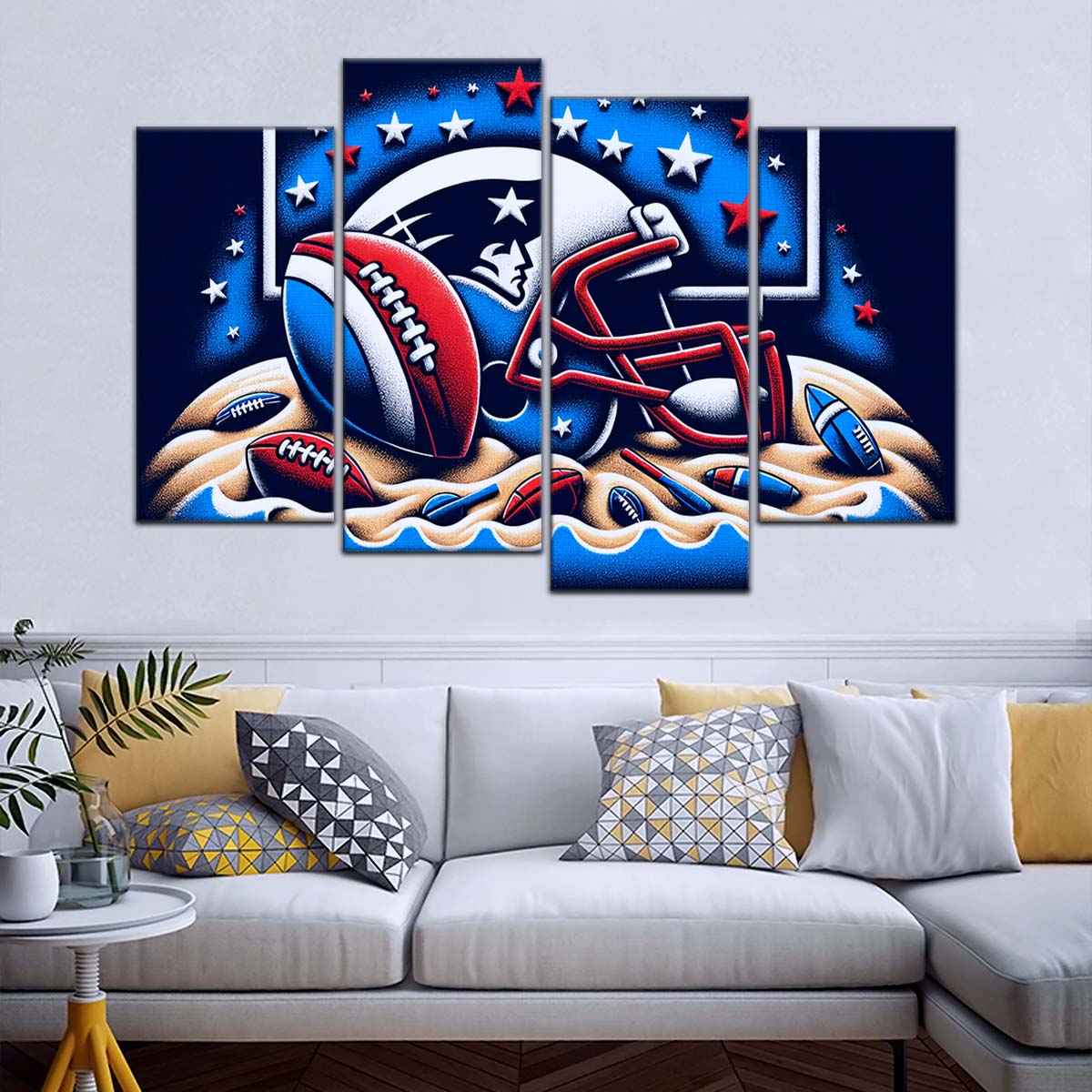 American Football Wall Art - AF5202 - New England Patriots - Ultimate Football Pride - NFL Football Team - American Football Poster - American Football Canvas