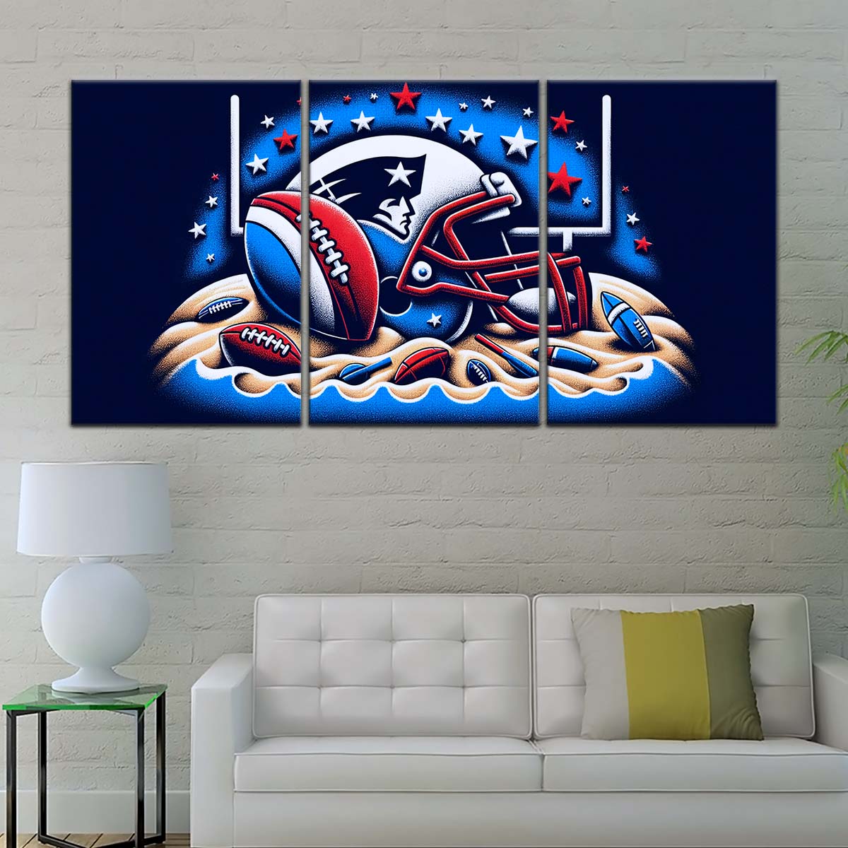 American Football Wall Art - AF5202 - New England Patriots - Ultimate Football Pride - NFL Football Team - American Football Poster - American Football Canvas