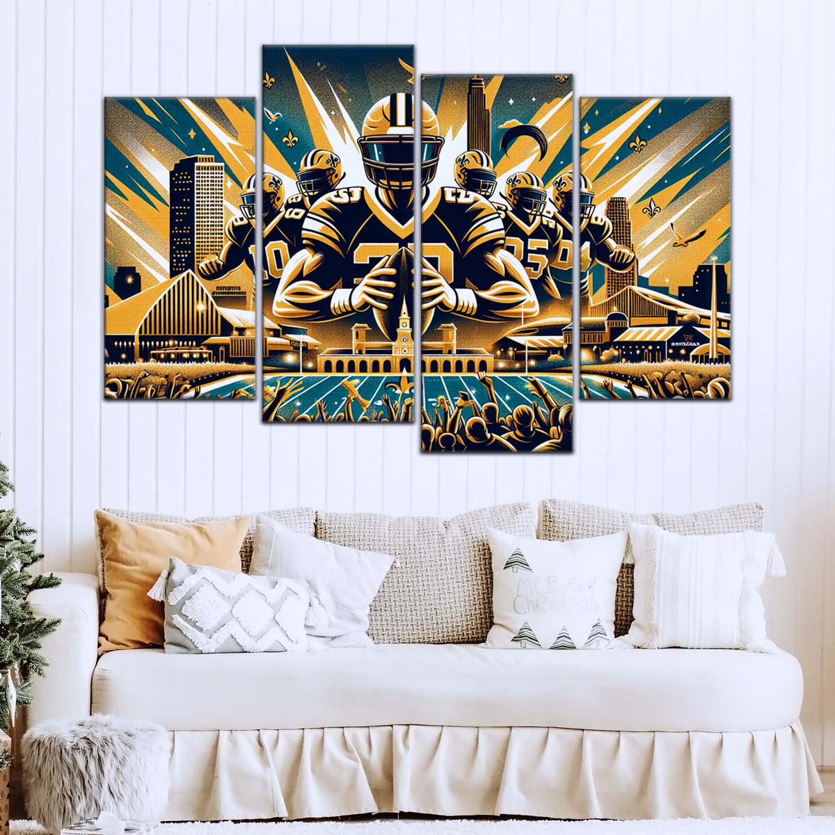 American Football Wall Art - AF5203 - New Orleans Saints - Dynamic NFL Football - American Football Poster - American Football Canvas