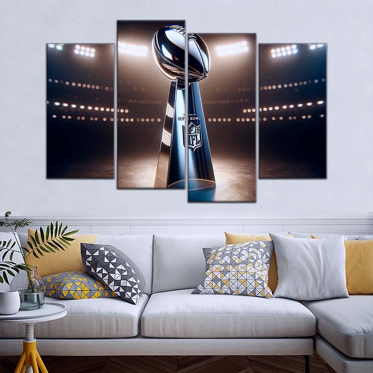 American Football Wall Art - AF5205 - NFL Football Super Bowl Trophy - American Football Poster - American Football Canvas