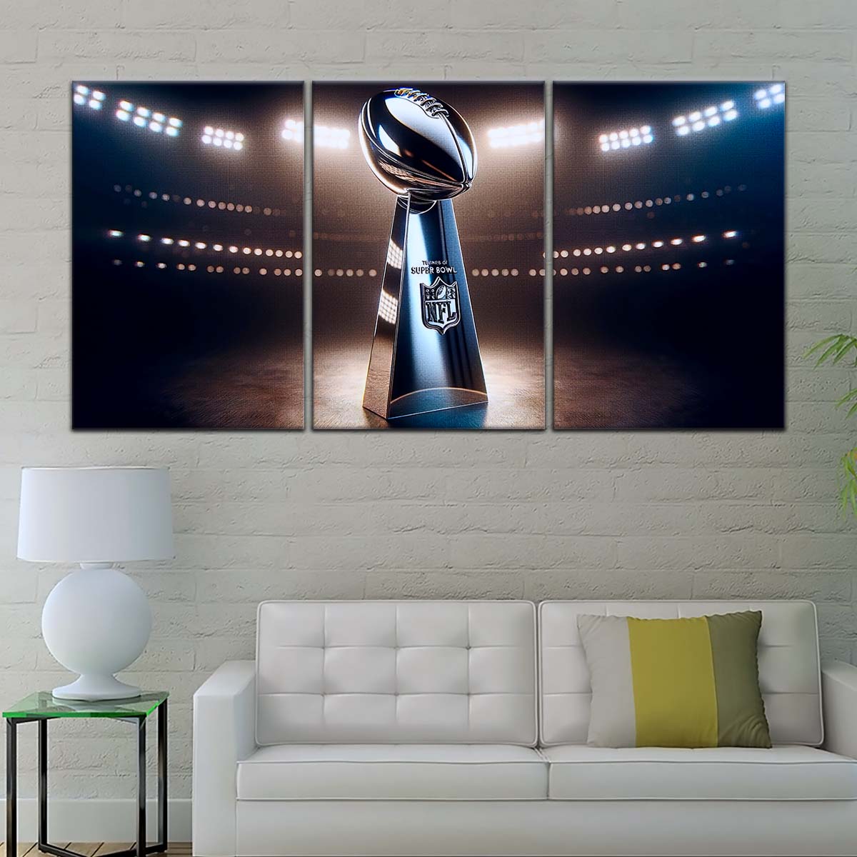 American Football Wall Art - AF5205 - NFL Football Super Bowl Trophy - American Football Poster - American Football Canvas