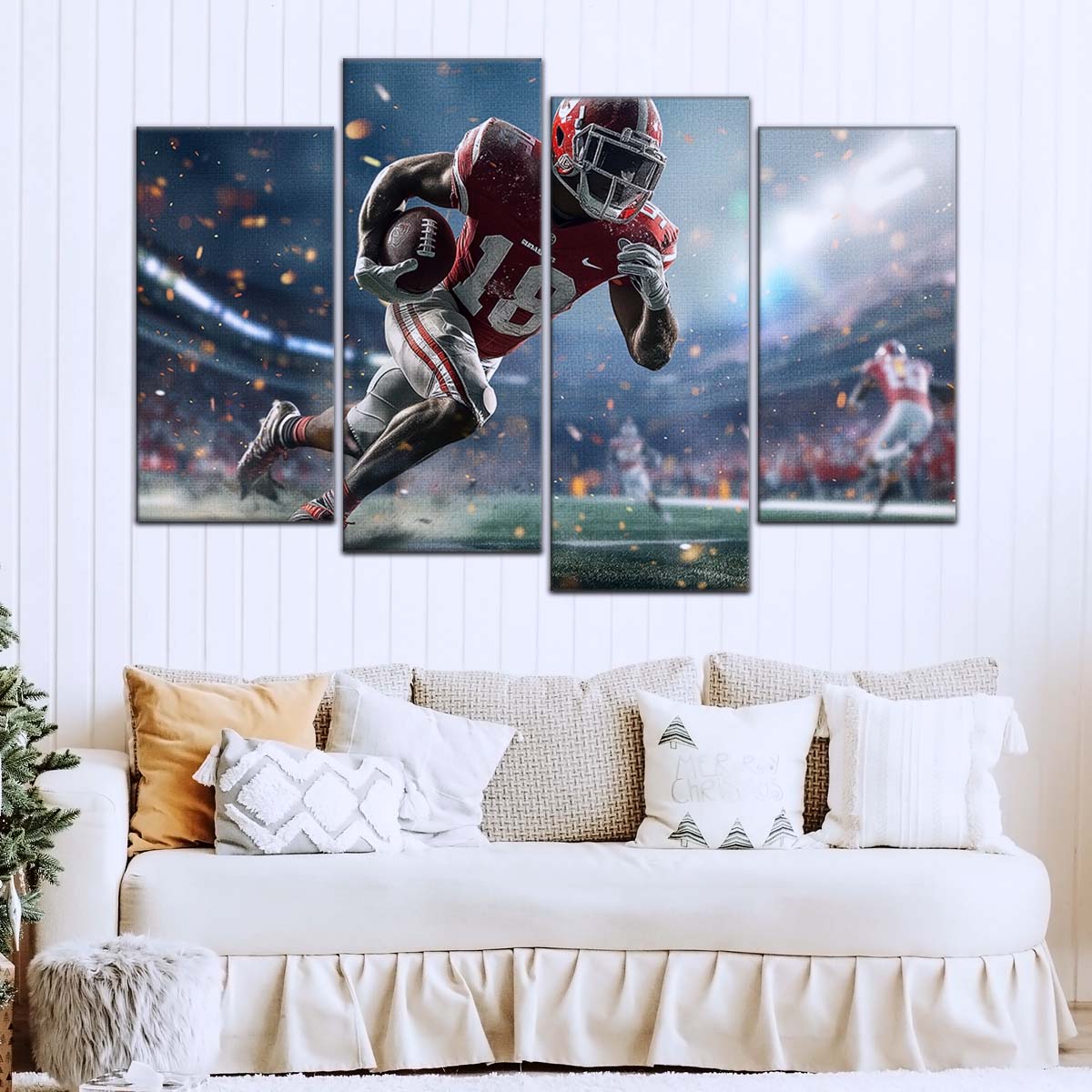 American Football Wall Art - AF5206 - NFL Football Touchdown Rush - American Football Poster - American Football Canvas