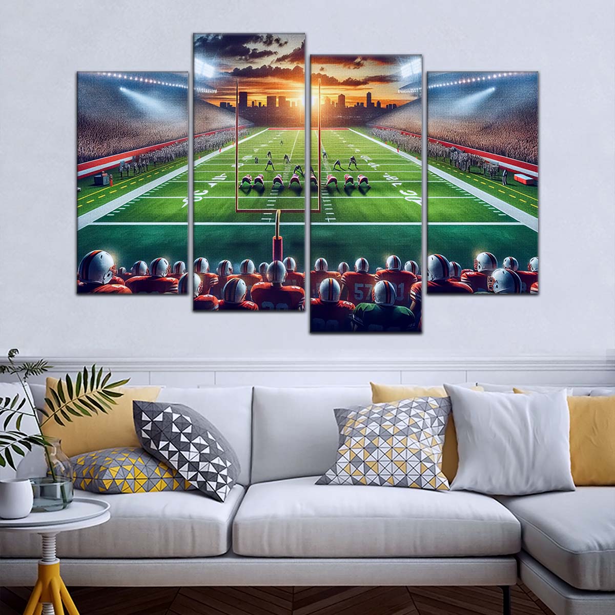American Football Wall Art - AF5207 - NFL Sunset Showdown - American Football Poster - American Football Canvas