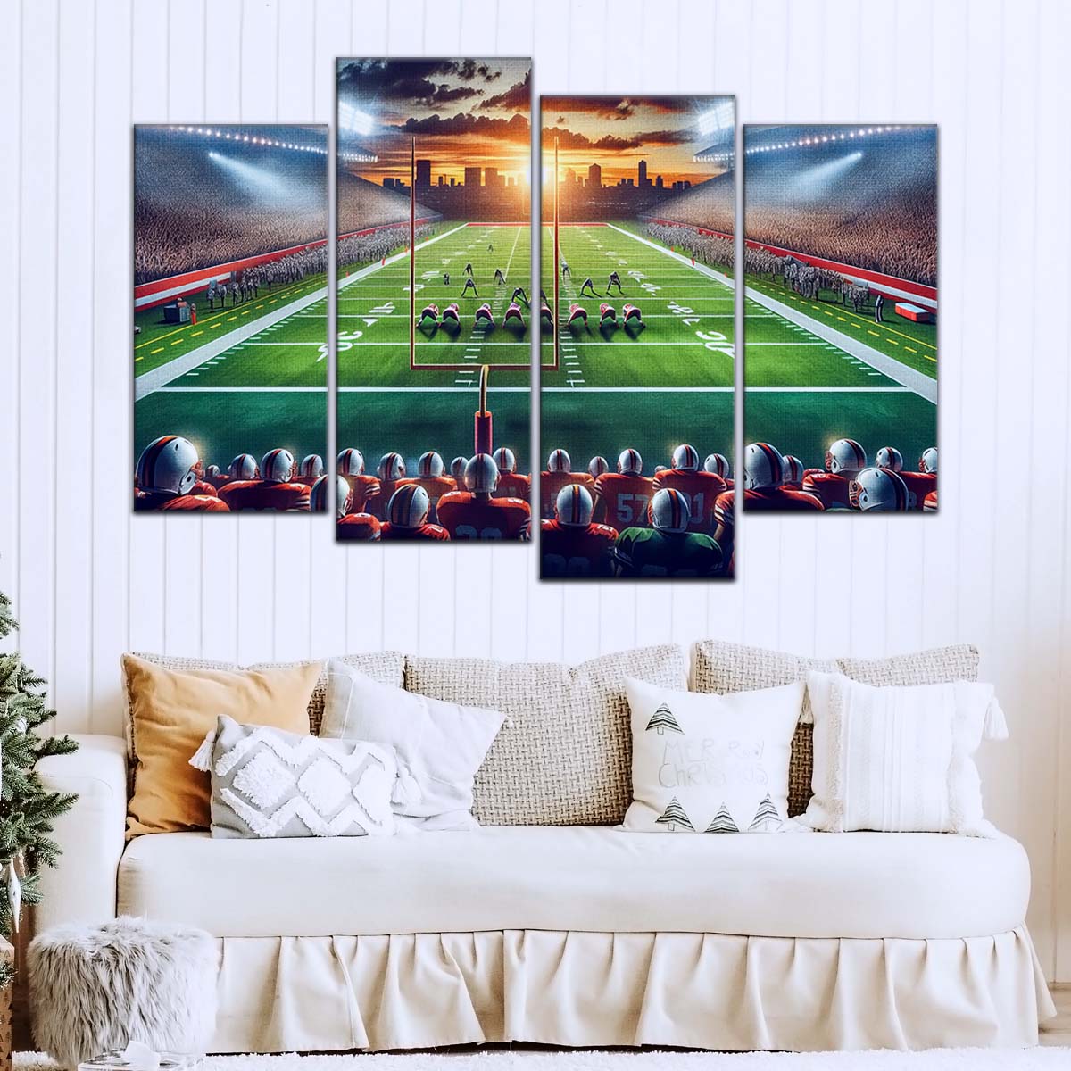 American Football Wall Art - AF5207 - NFL Sunset Showdown - American Football Poster - American Football Canvas