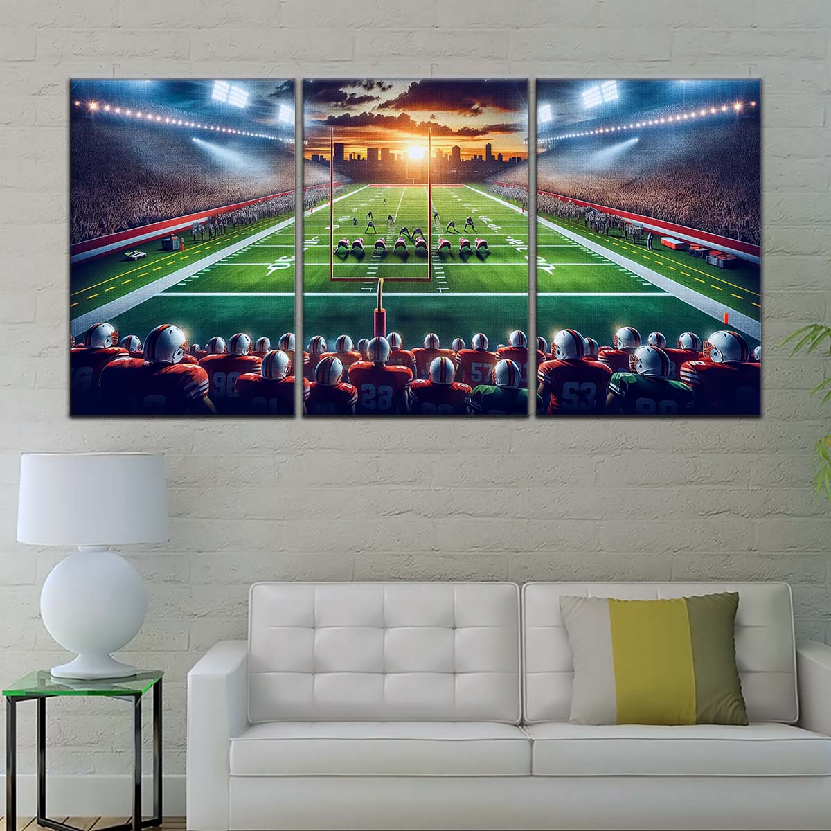 American Football Wall Art - AF5207 - NFL Sunset Showdown - American Football Poster - American Football Canvas