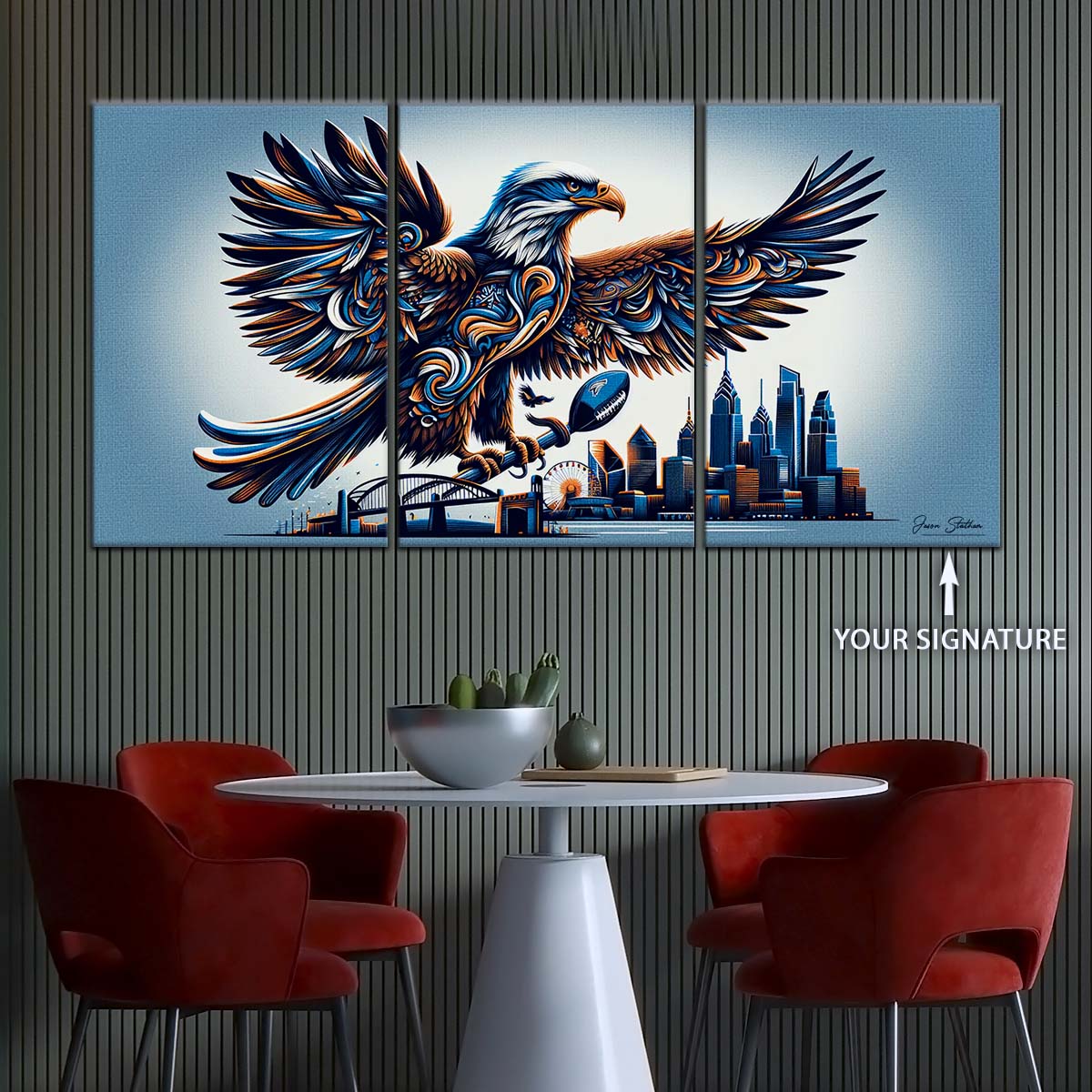 American Football Wall Art - AF5208 - Philadelphia Eagles - Majestic Flight - NFL Football Team - American Football Poster - American Football Canvas
