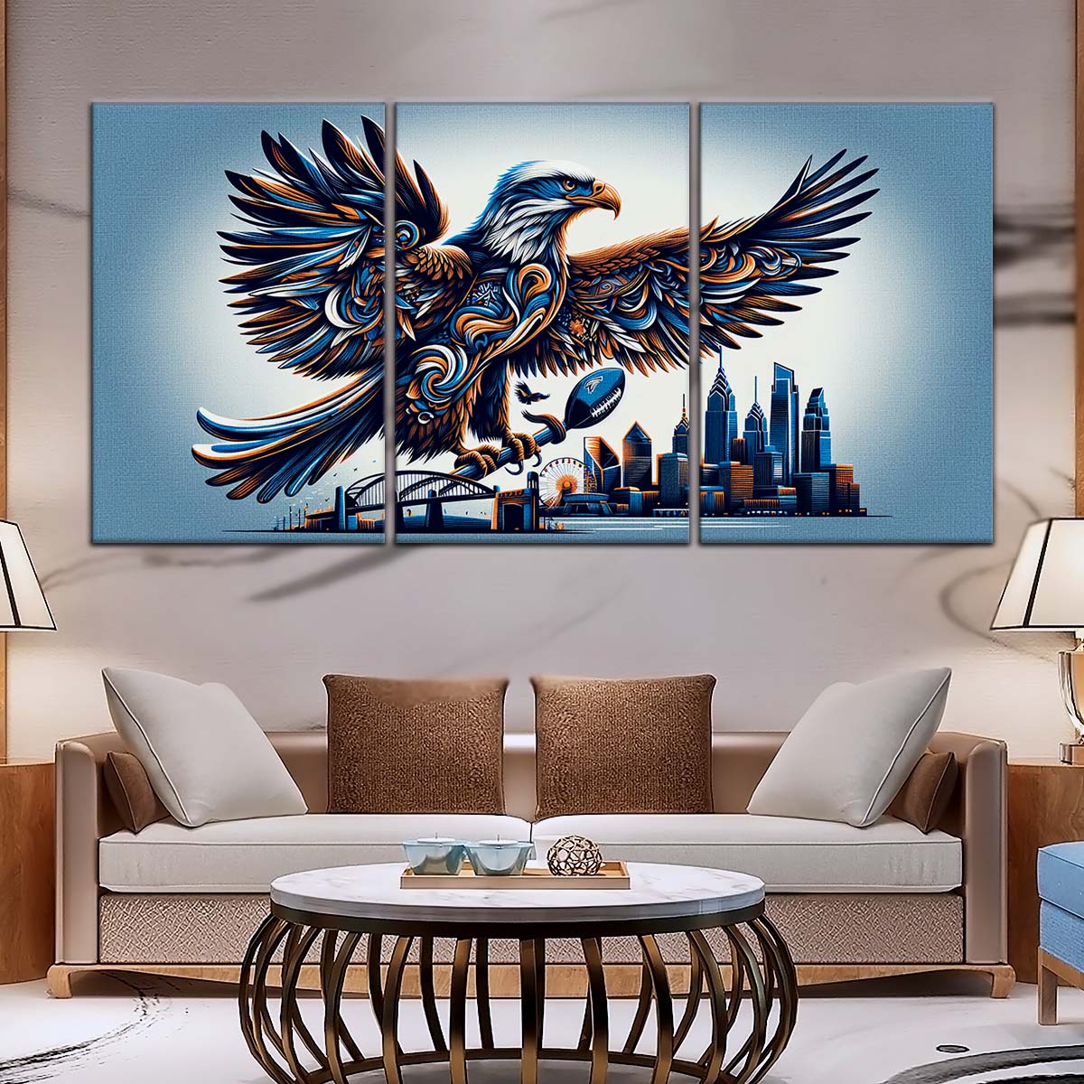 American Football Wall Art - AF5208 - Philadelphia Eagles - Majestic Flight - NFL Football Team - American Football Poster - American Football Canvas