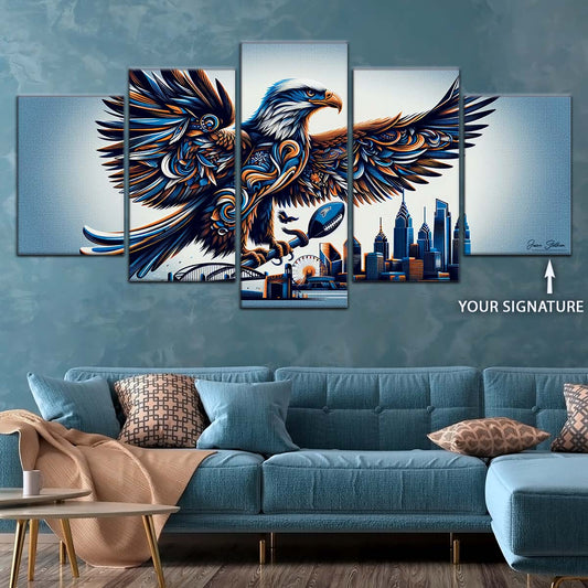 American Football Wall Art - AF5208 - Philadelphia Eagles - Majestic Flight - NFL Football Team - American Football Poster - American Football Canvas