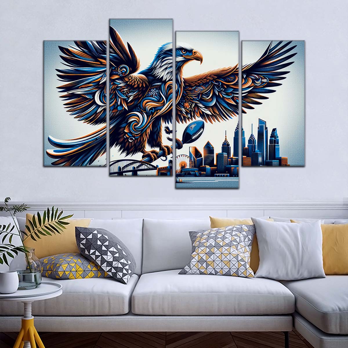American Football Wall Art - AF5208 - Philadelphia Eagles - Majestic Flight - NFL Football Team - American Football Poster - American Football Canvas